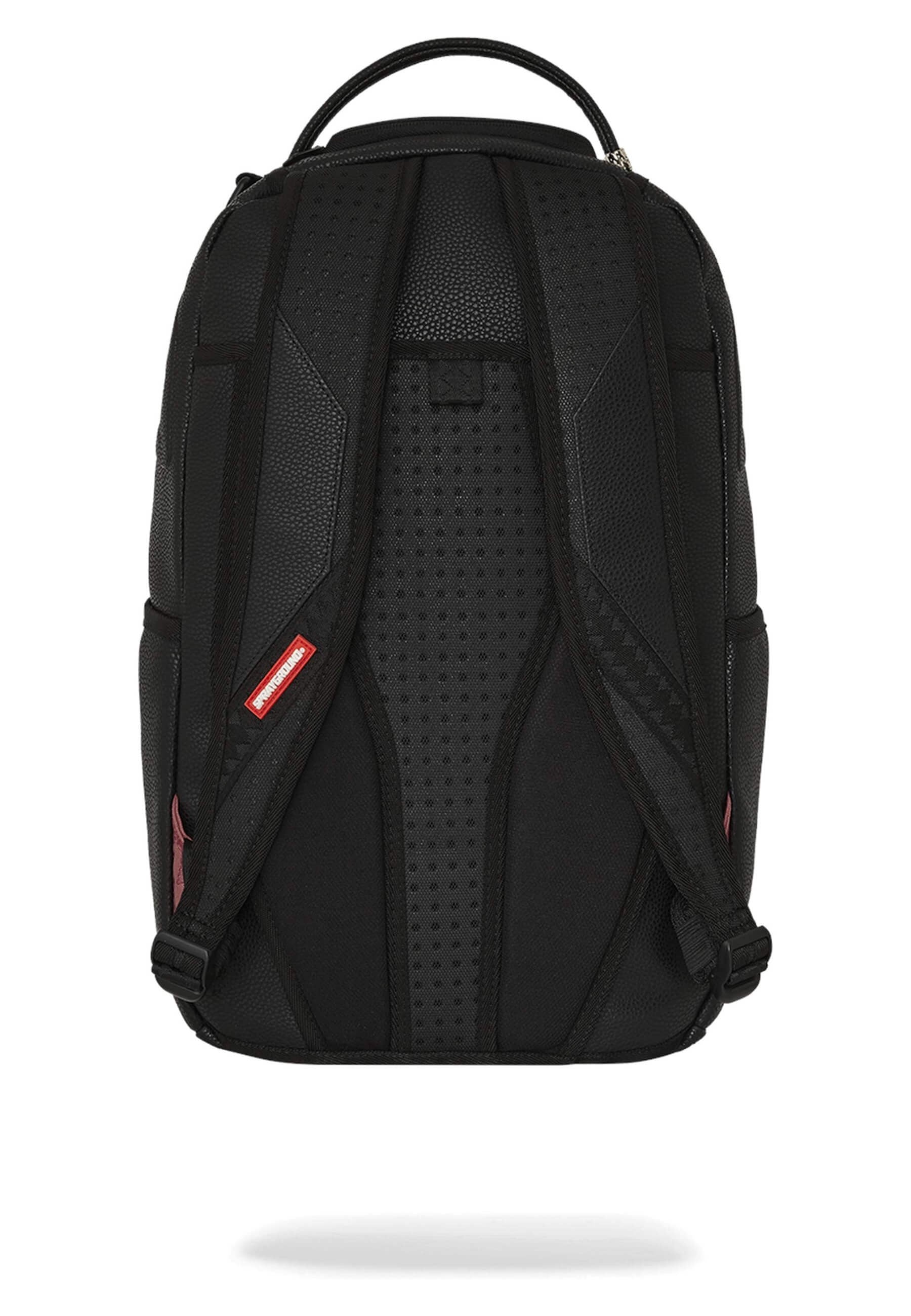 MOCHILA SPRAYGROUND NEGRA SHARK CENTRAL NEXT STOP ZIP DLXSV BACKPACK