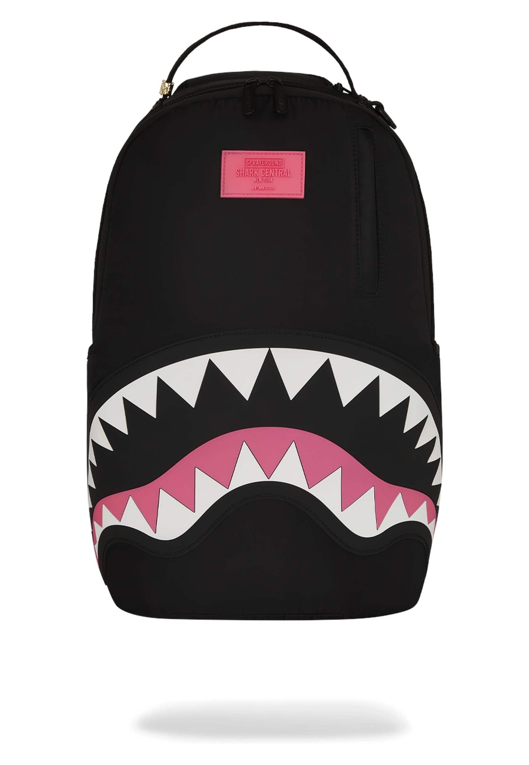 MOCHILA SPRAYGROUND NEGRA SHARK CENTRAL NYLON BLACK PINK