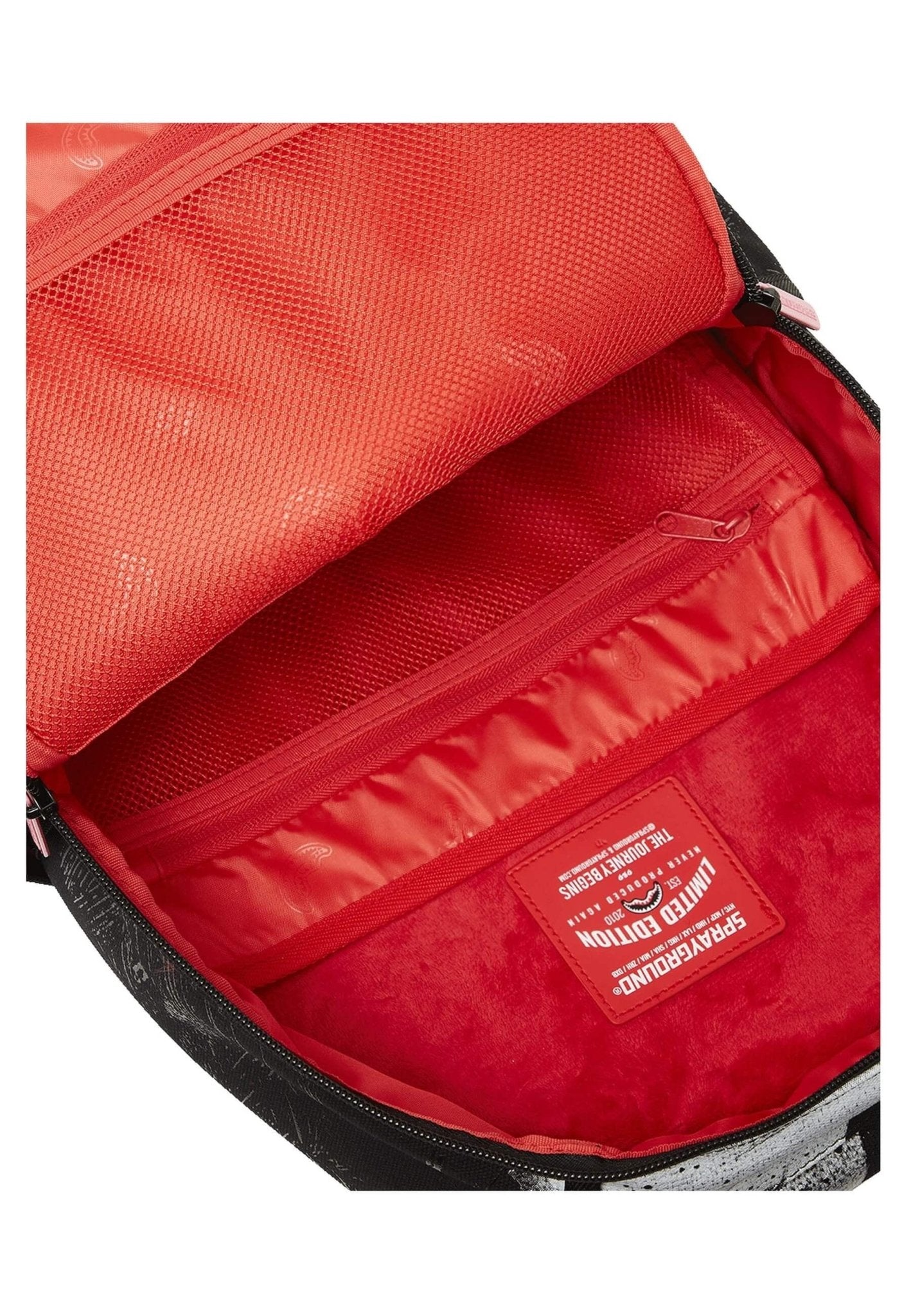 MOCHILA SPRAYGROUND NEGRA SHARK CENTRAL SORBET HAND PAINTED DLX COTTON BACKPA - AREA ZERO