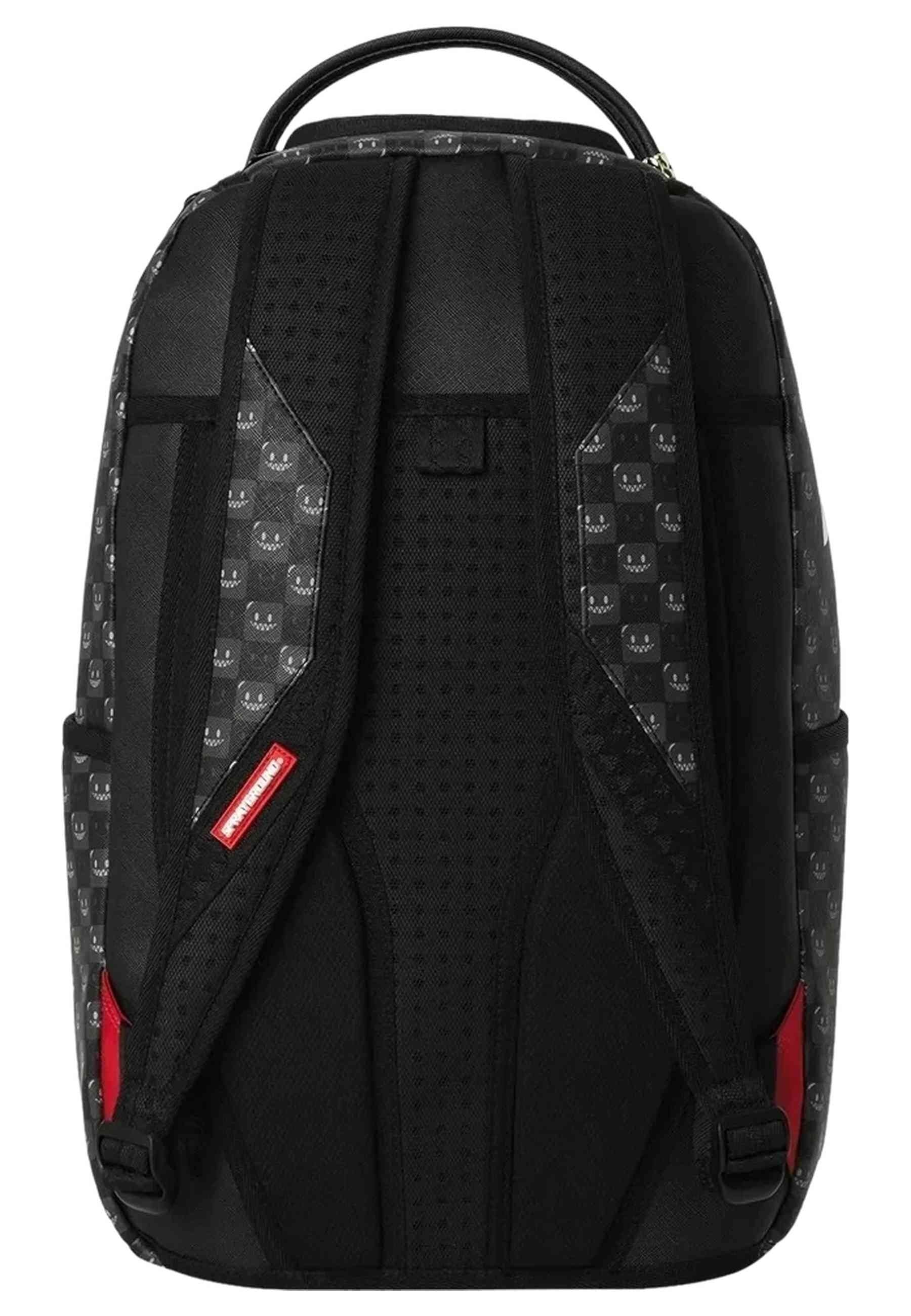 MOCHILA SPRAYGROUND NEGRA SHARK IN PARIS WTF BUBBLY BLACK CHECK BACKPACK