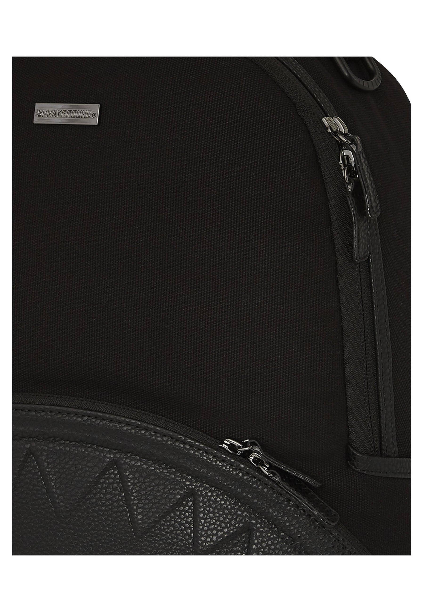 MOCHILA SPRAYGROUND NEGRA SHARK POCKET CANAVAS BACKPACK
