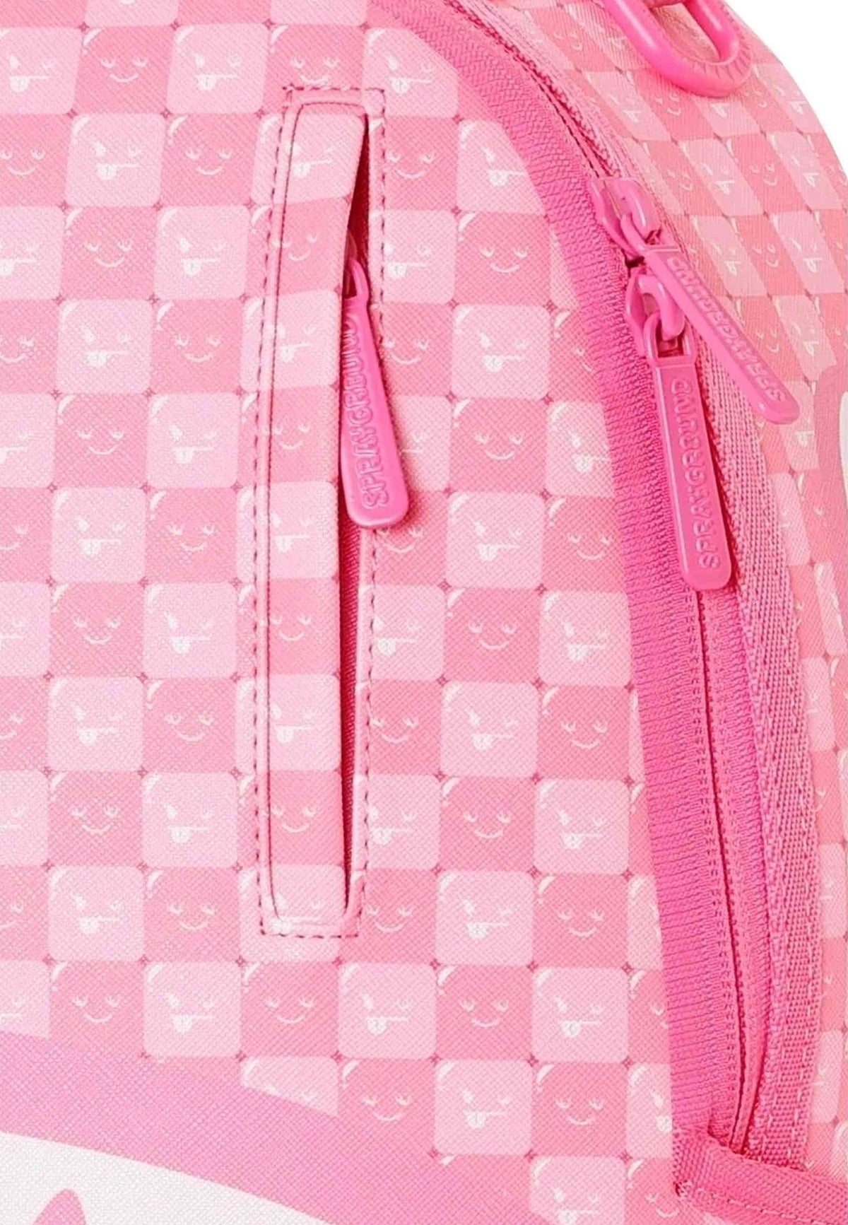 MOCHILA SPRAYGROUND ROSA PINK NEW CHECK FACES BACKPACK
