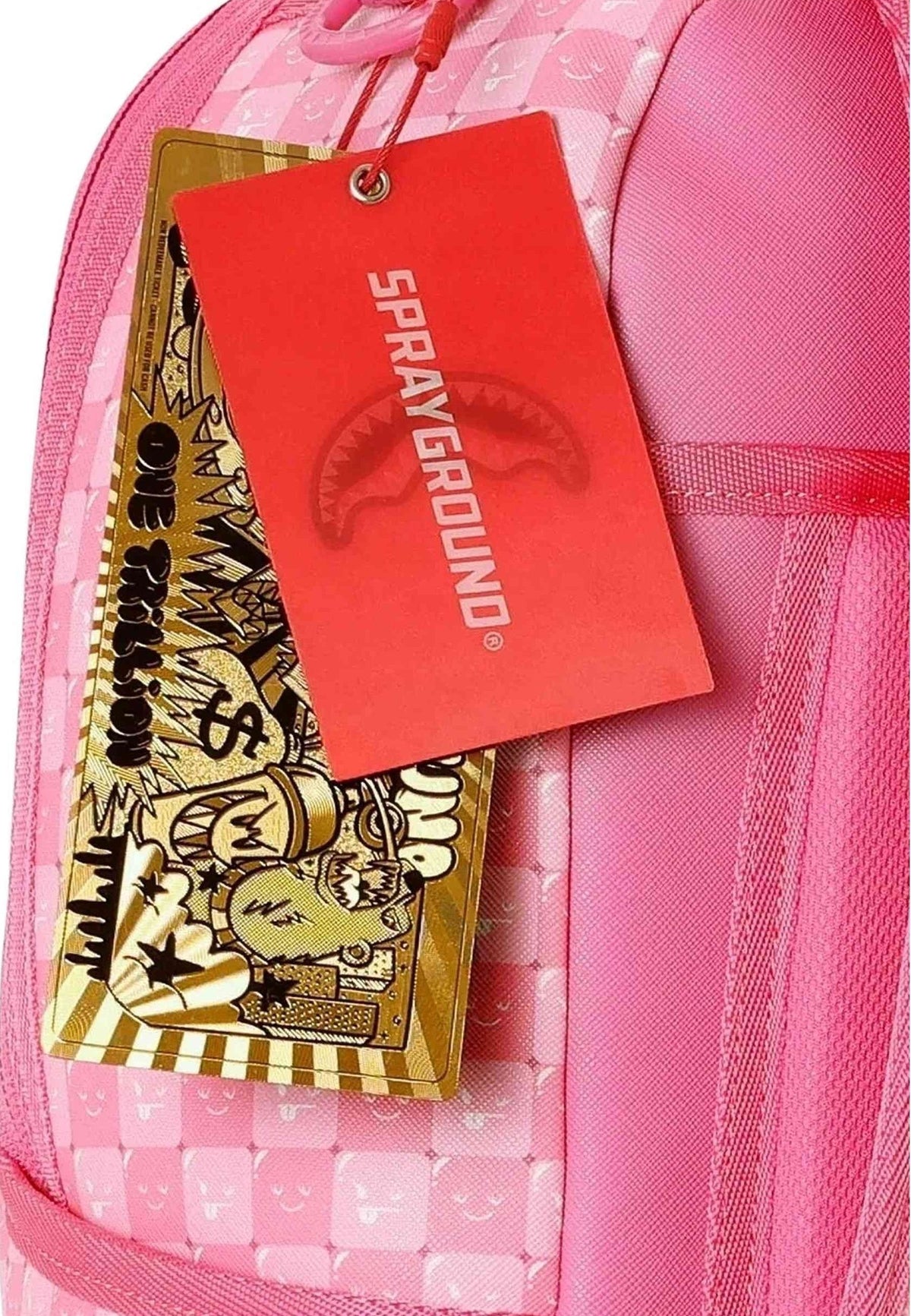 MOCHILA SPRAYGROUND ROSA PINK NEW CHECK FACES BACKPACK