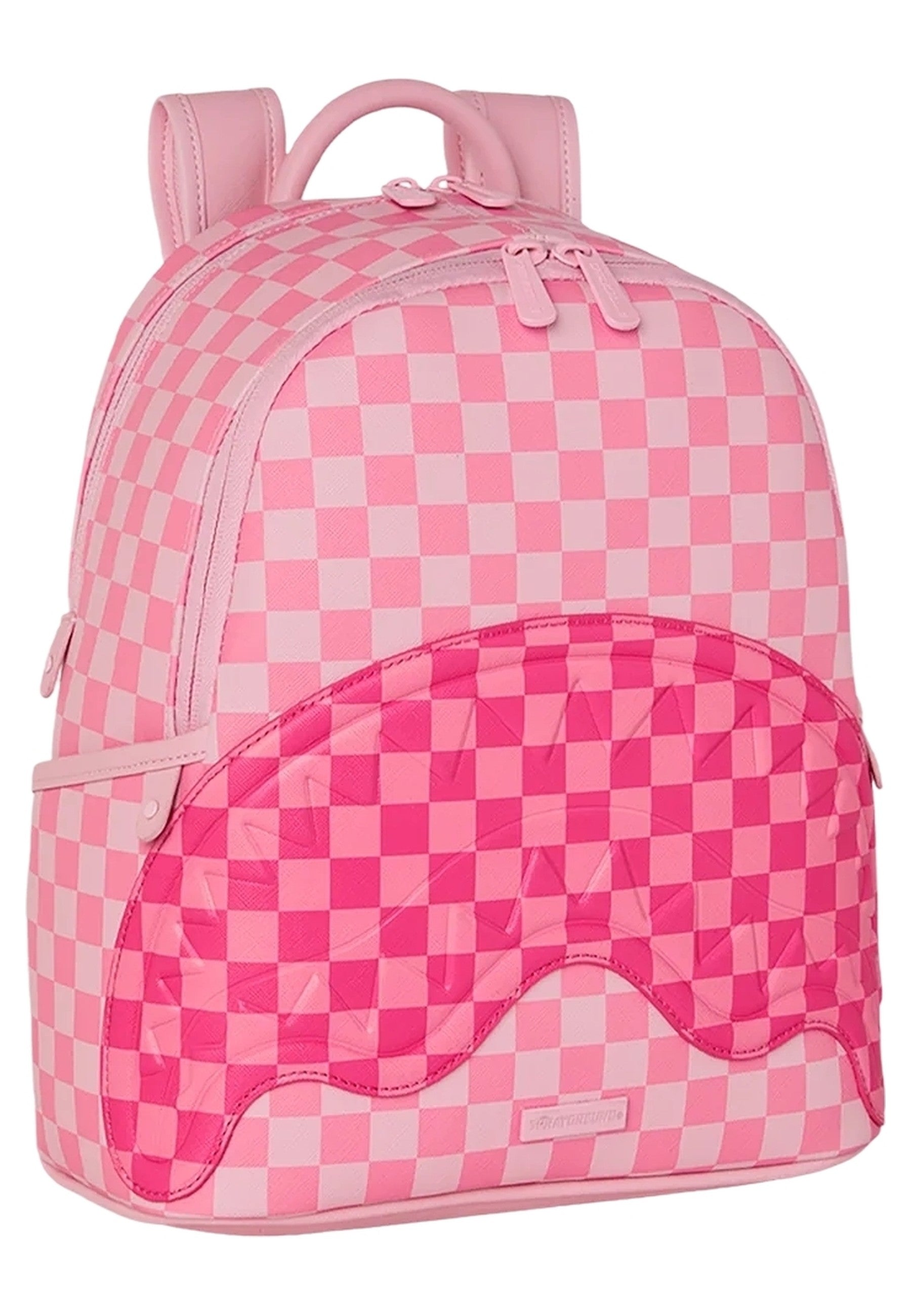 MOCHILA SPRAYGROUND ROSA PINK SHARKS IN PARIS PATCH SAVAGE BACKPACK