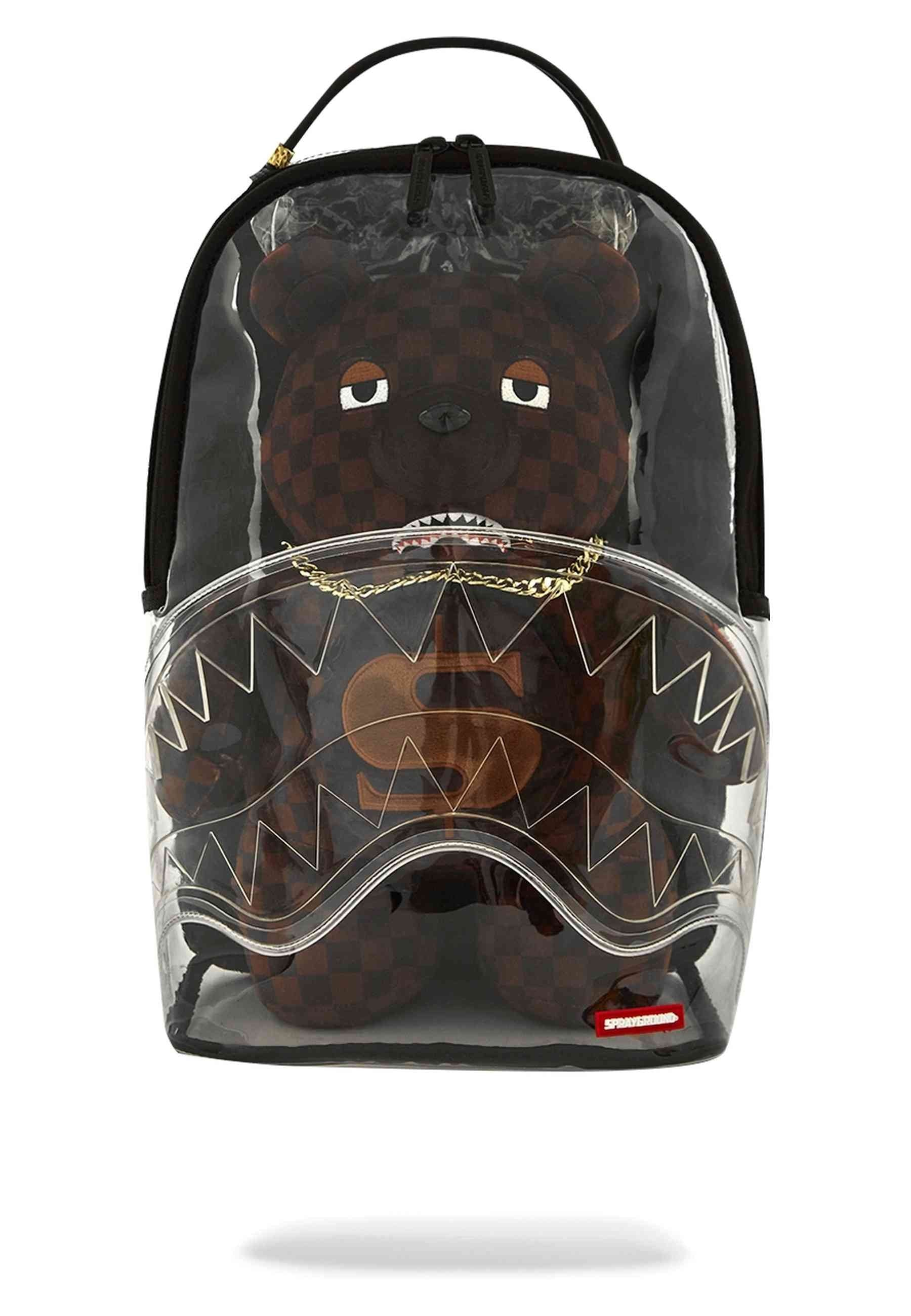 MOCHILA SPRAYGROUND TRANSPARENTE CLEAR BEAR DLX BACKPACK