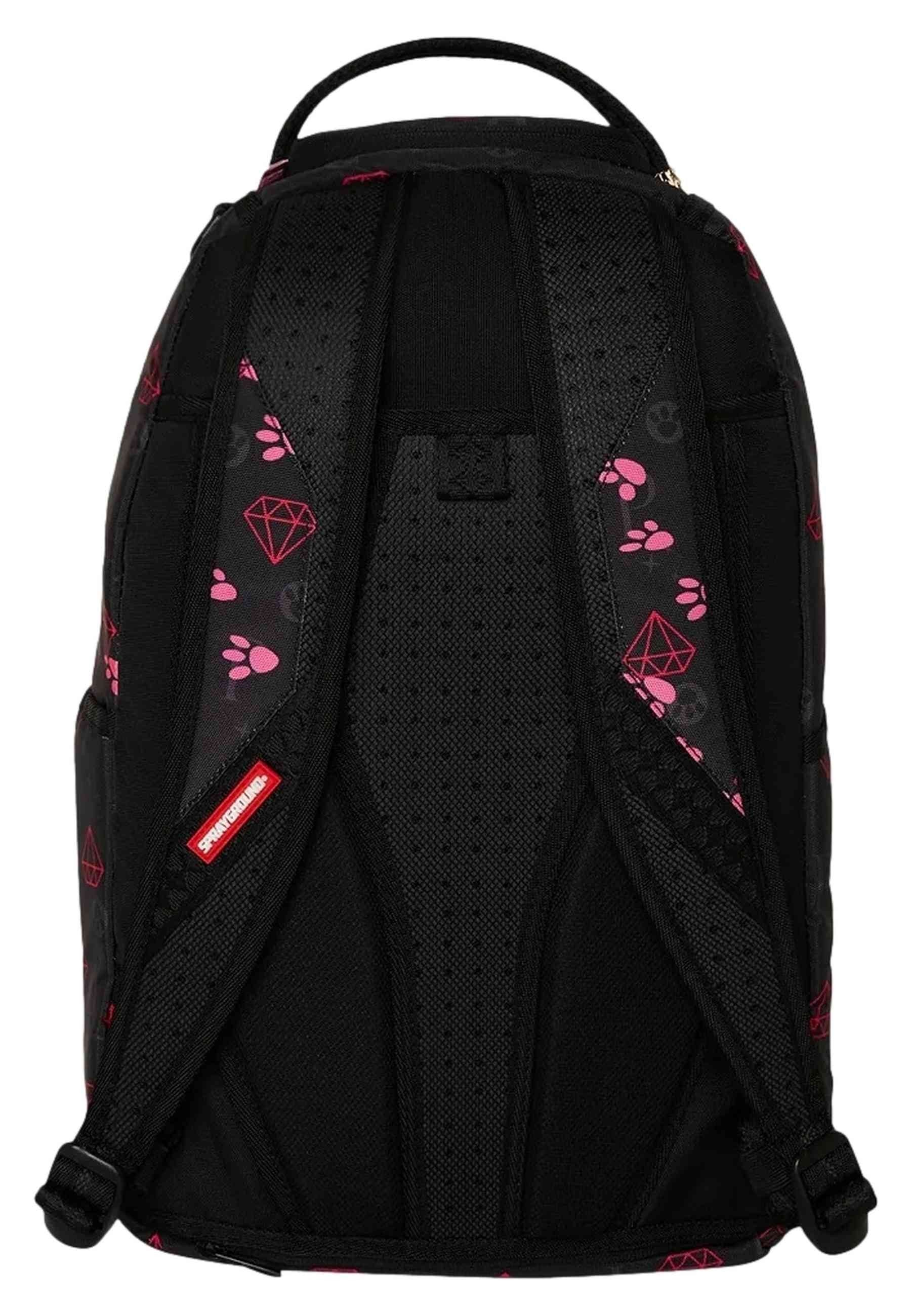 MOCHILA SPRAYGROUNS NEGRA PINK PANTHER PAW PRINTS DLXR BACKPACK