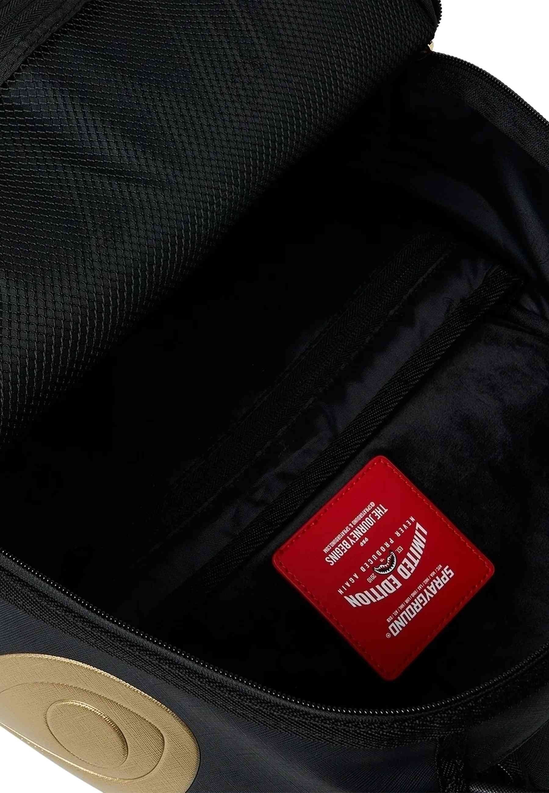 MOCHILA SPRAYGRUND NEGRA SCARFACE GOLD EMBOSSED BACKPACK