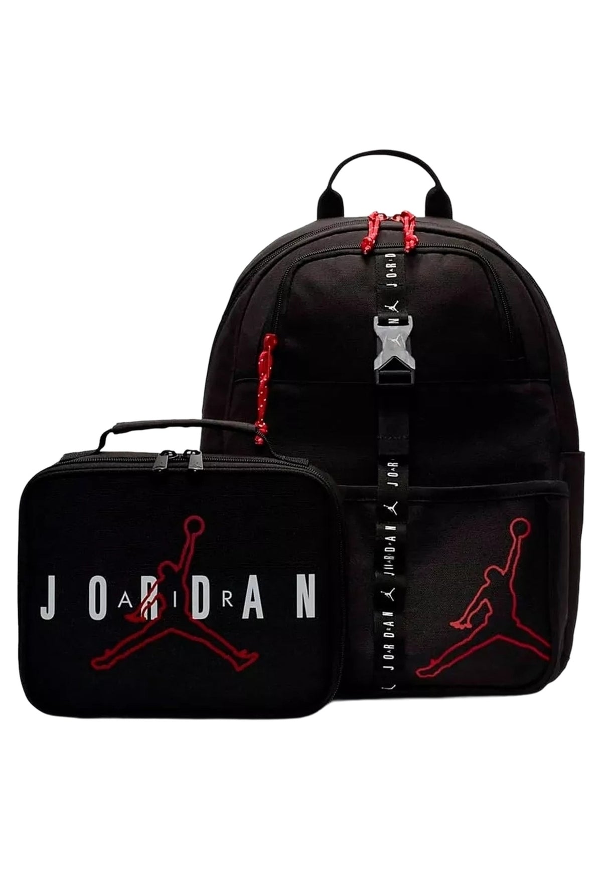 MOCHILA Y LUNCH JORDAN NEGROS AIR JORDAN LUNCH BACKPACK