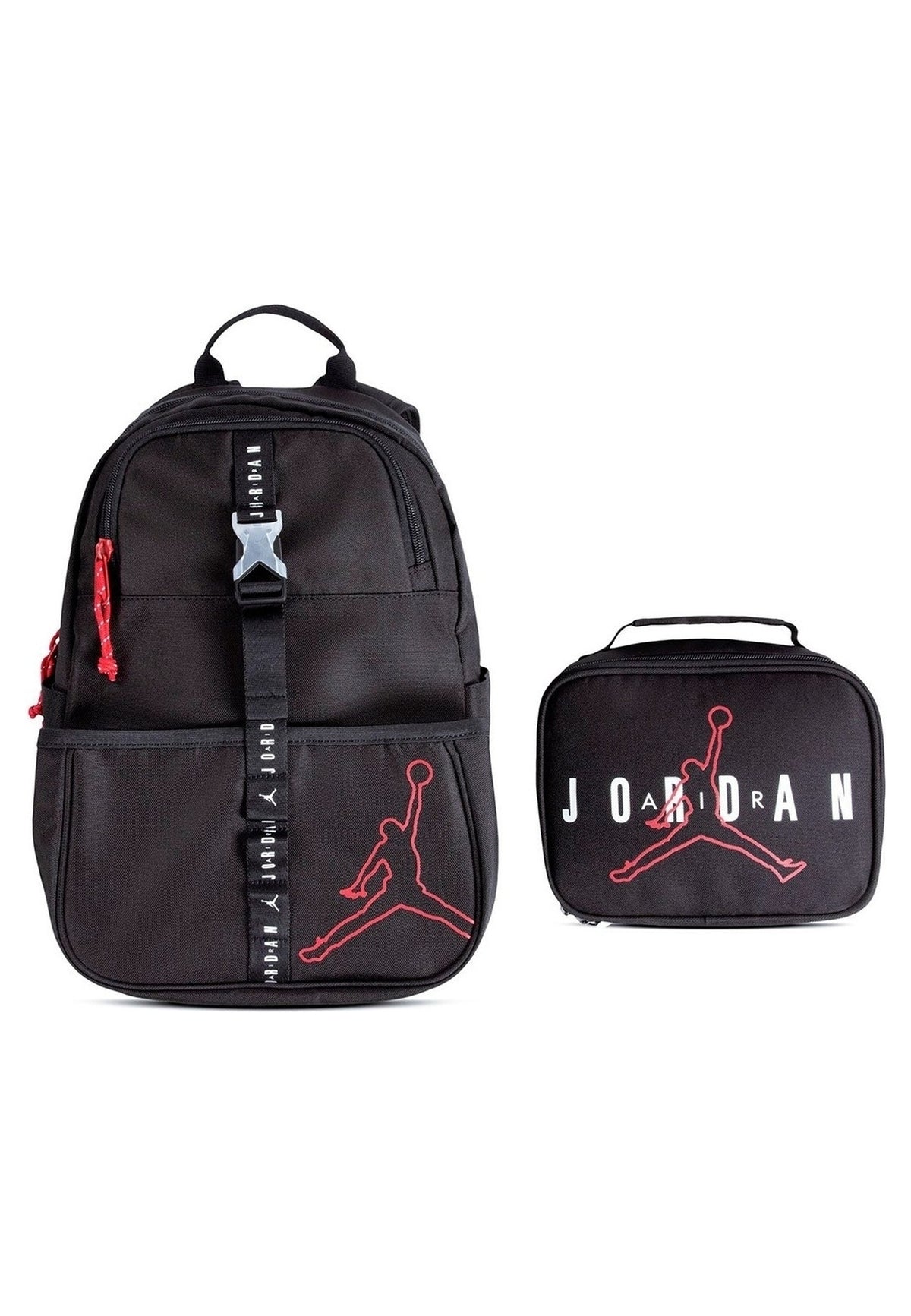 MOCHILA Y LUNCH JORDAN NEGROS AIR JORDAN LUNCH BACKPACK