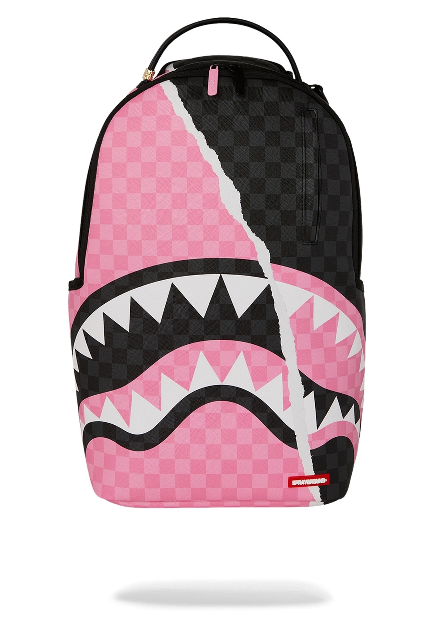 MOCHLA SPRAYGROUND ROSA PINK AND BLACK TEAR SIP BACKPACK