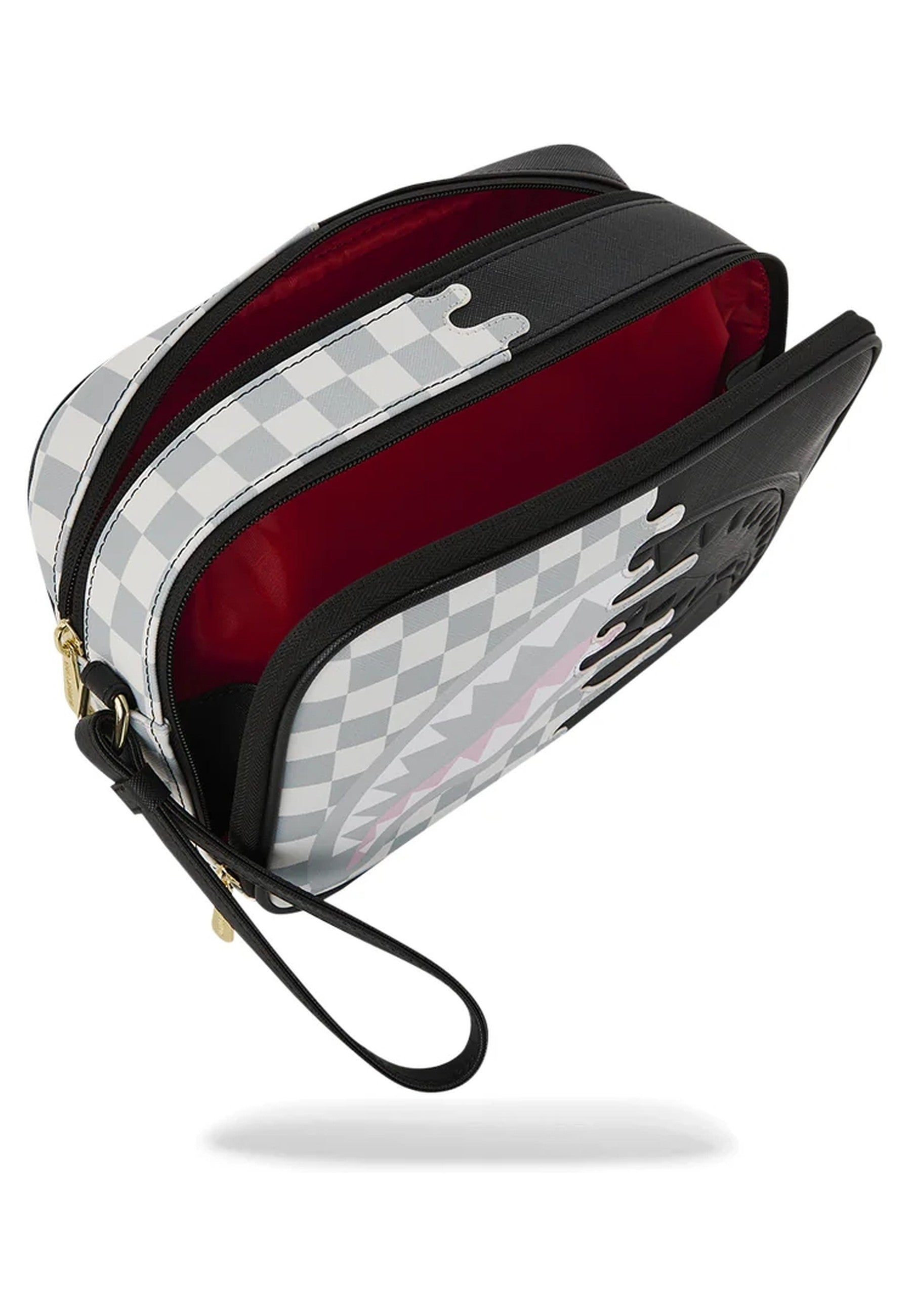 NECESER SPRAYGROUND CREAM CHECK SIDE DRIP TOILETRY BRICK