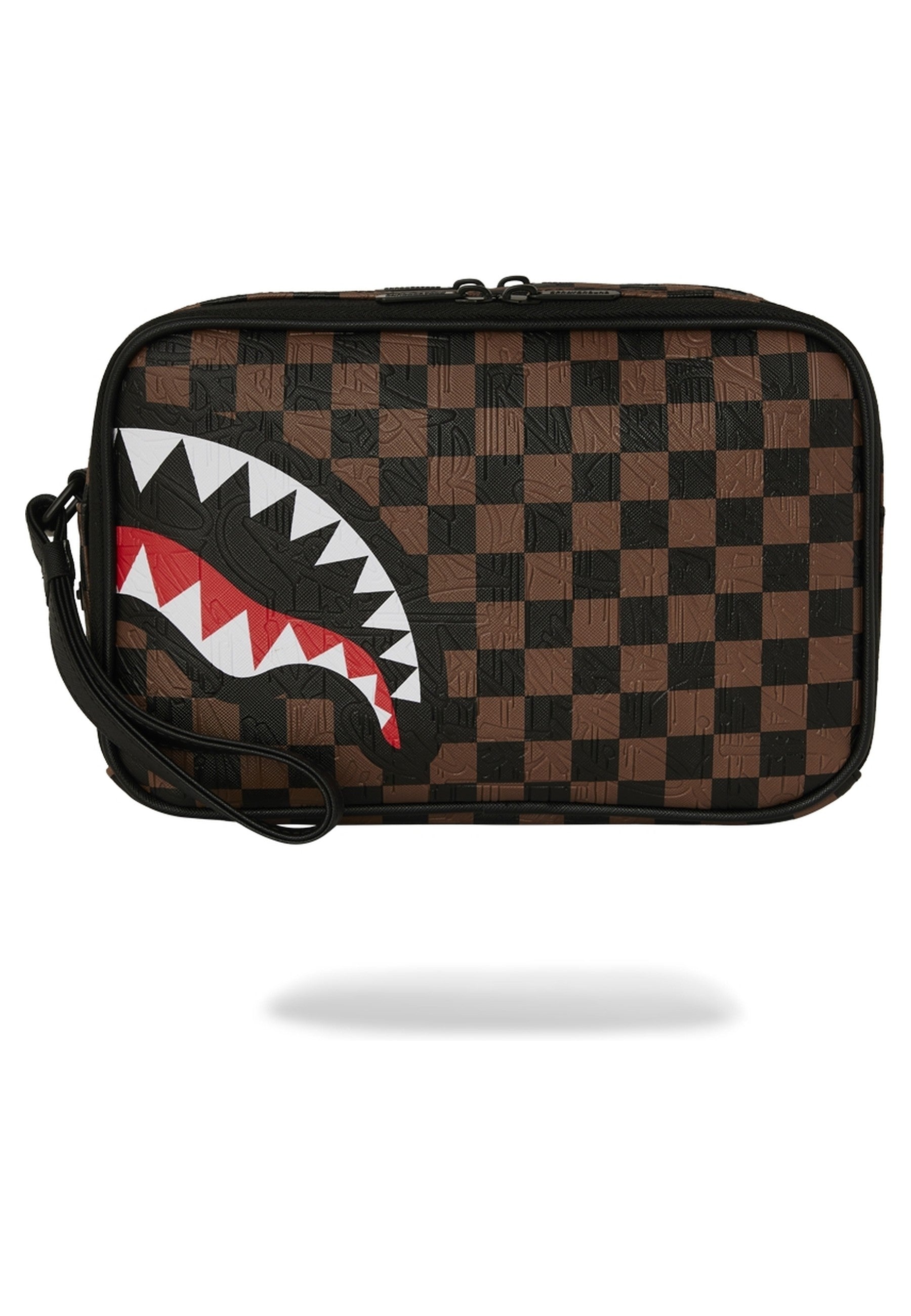 NECESER SPRAYGROUND MARRON CHACK 2 EMBOSS TOILETRY BAG