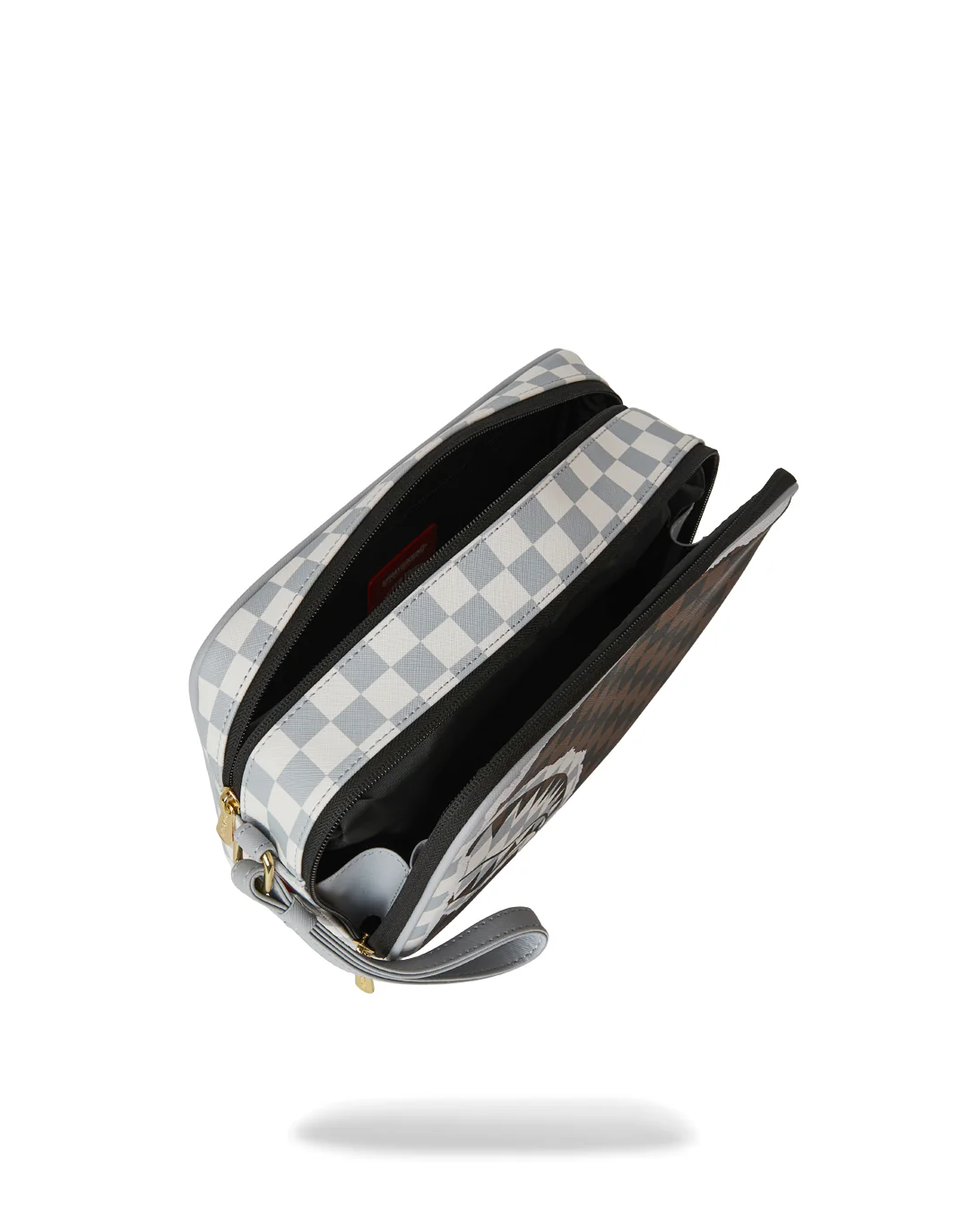 NECESER SPRAYGROUND MARRON CREAM BROWN TEAR CHACK TOILETRY BAG