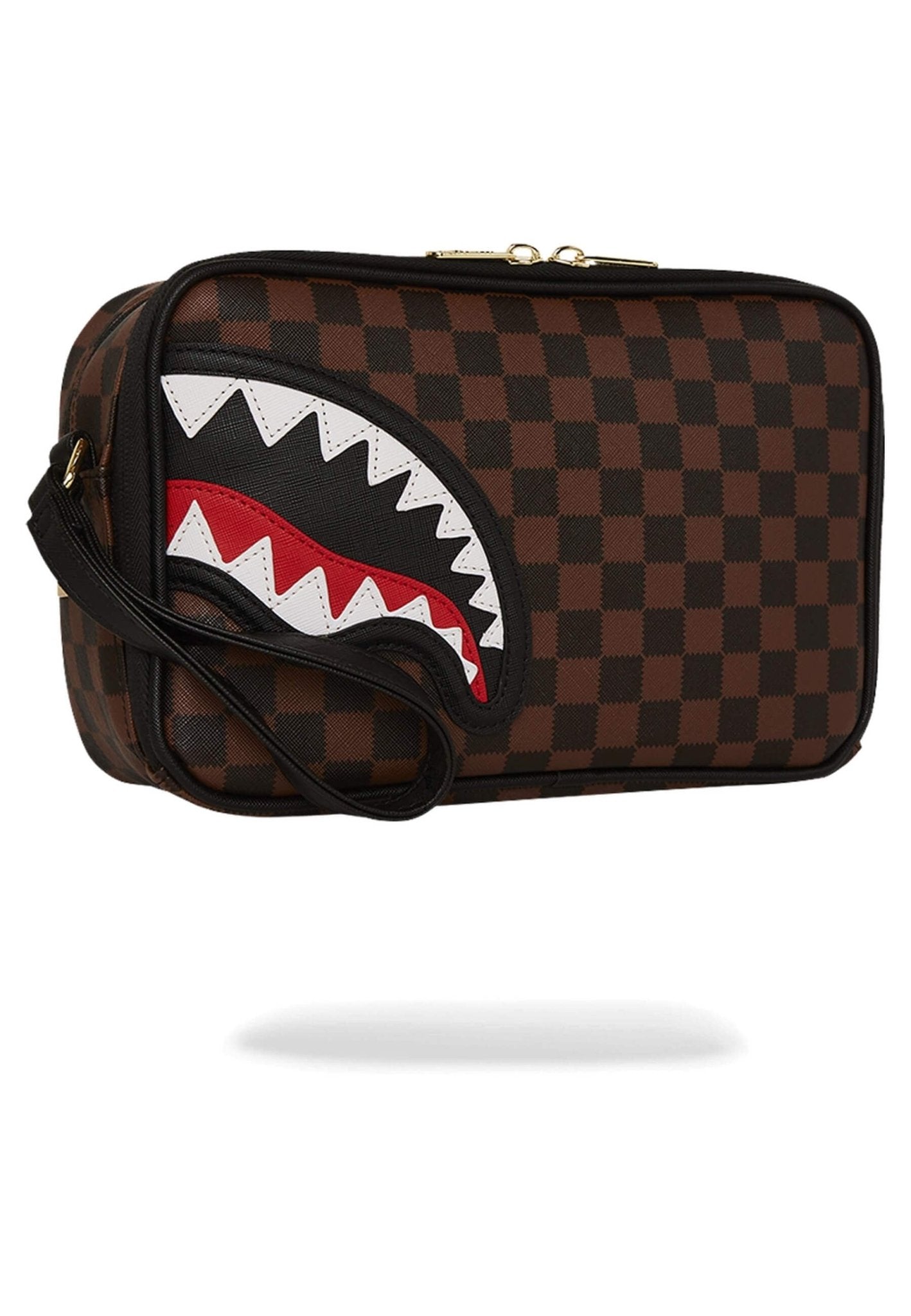 NECESER SPRAYGROUND MARRON SAWTOOTH SHARKS IN PARIS TOILETRY BRICK - AREA ZERO