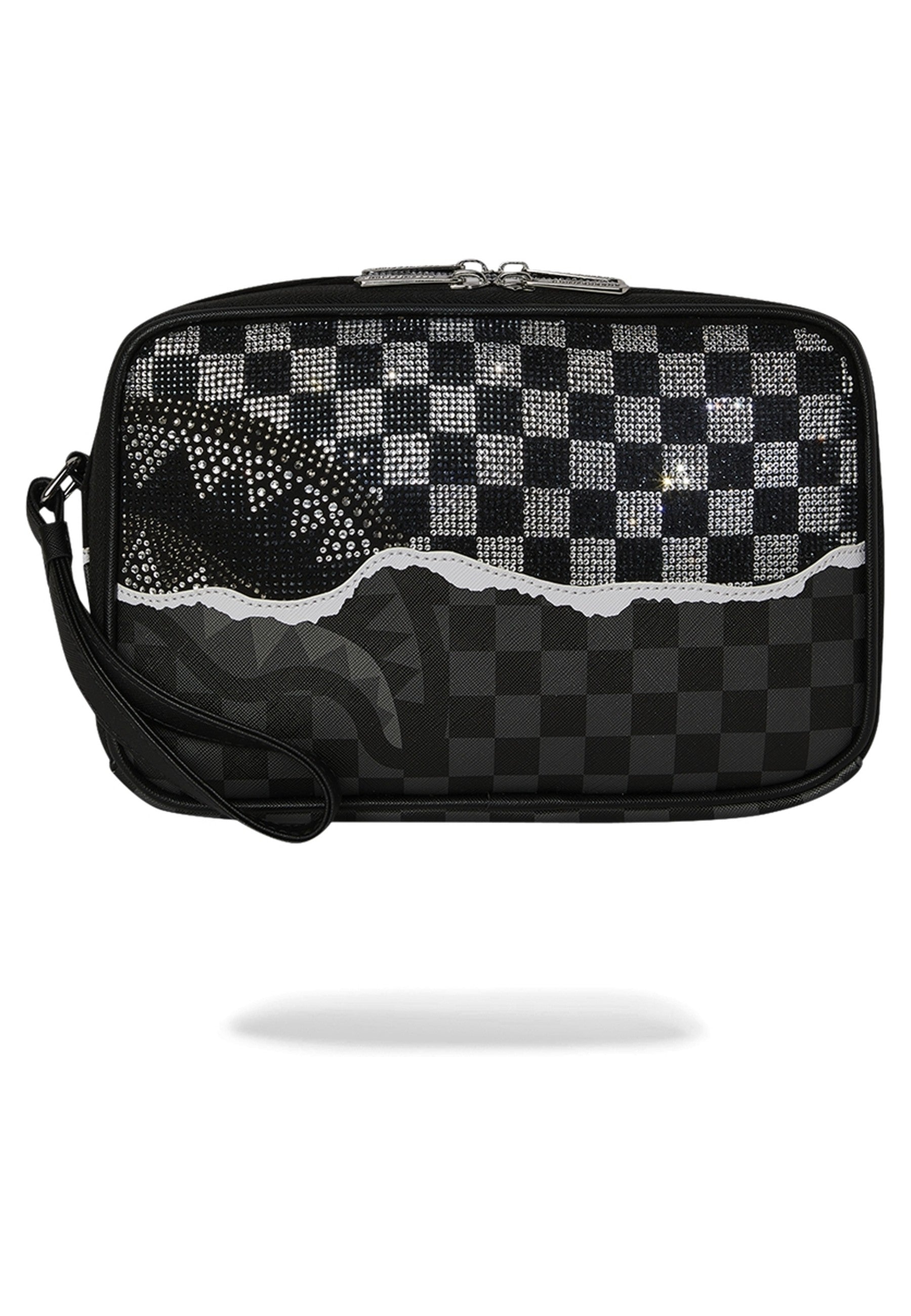 NECESER SPRAYGROUND NEGRO GOLD DIAMOND TEAR TOILETRY