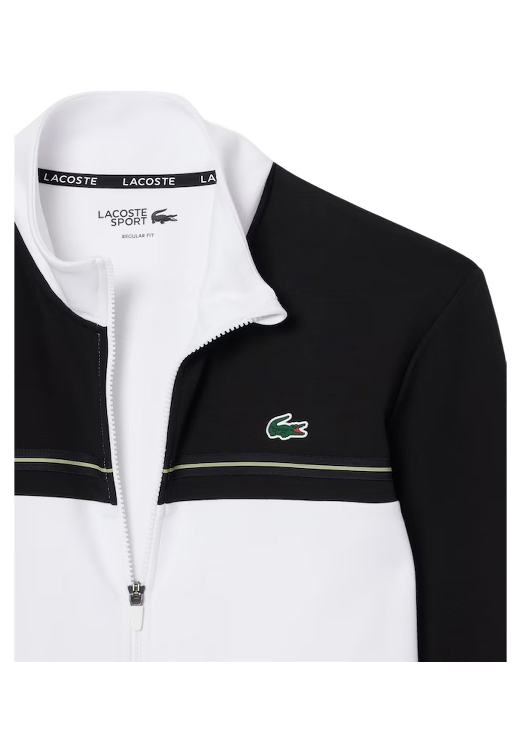 CHAQUETA LACOSTE BLANCA/NEGRA COLOURBLOCK TRACJJACKET
