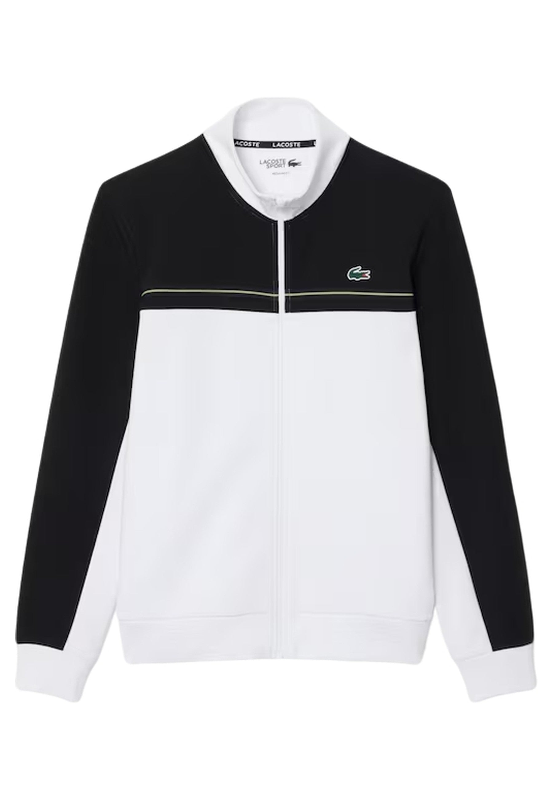 CHAQUETA LACOSTE BLANCA/NEGRA COLOURBLOCK TRACJJACKET