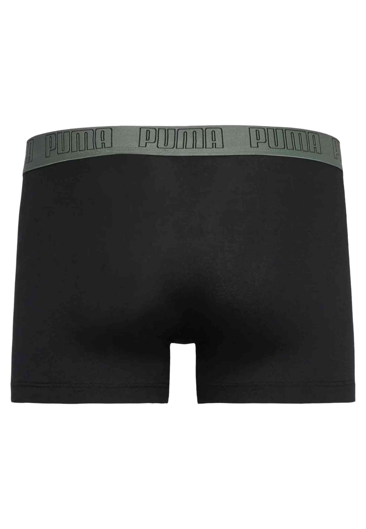 BIPACK BOXERS PUMA GRIS/NEGRO EMERALD ICE EVERYDAY TRUNKS