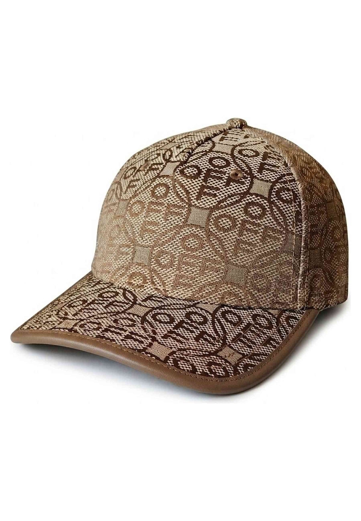 GORRA L/AB c/o Off-White MARRÓN JACQUARD CURVED BRIM CANVAS CAP