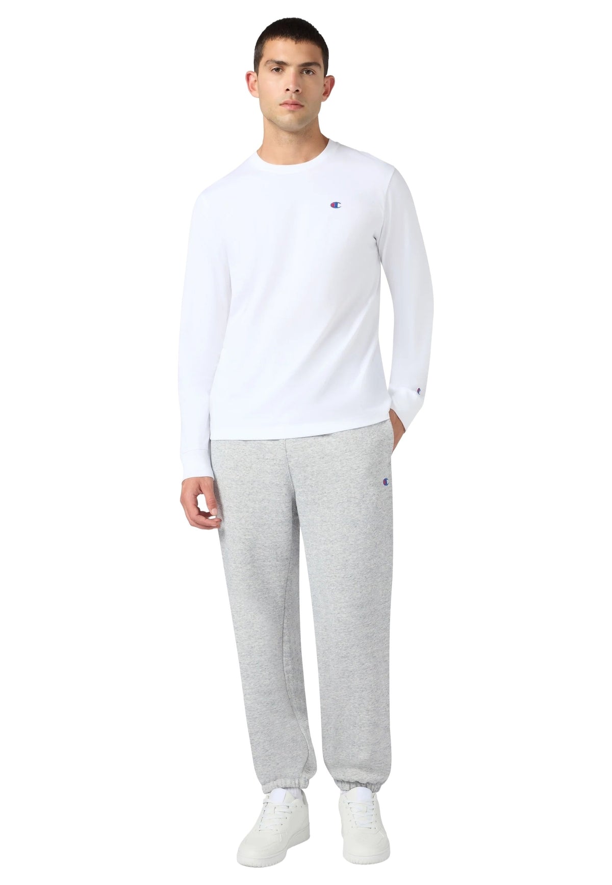 PANTALON CHAMPION GRIS LOGO JOGGER