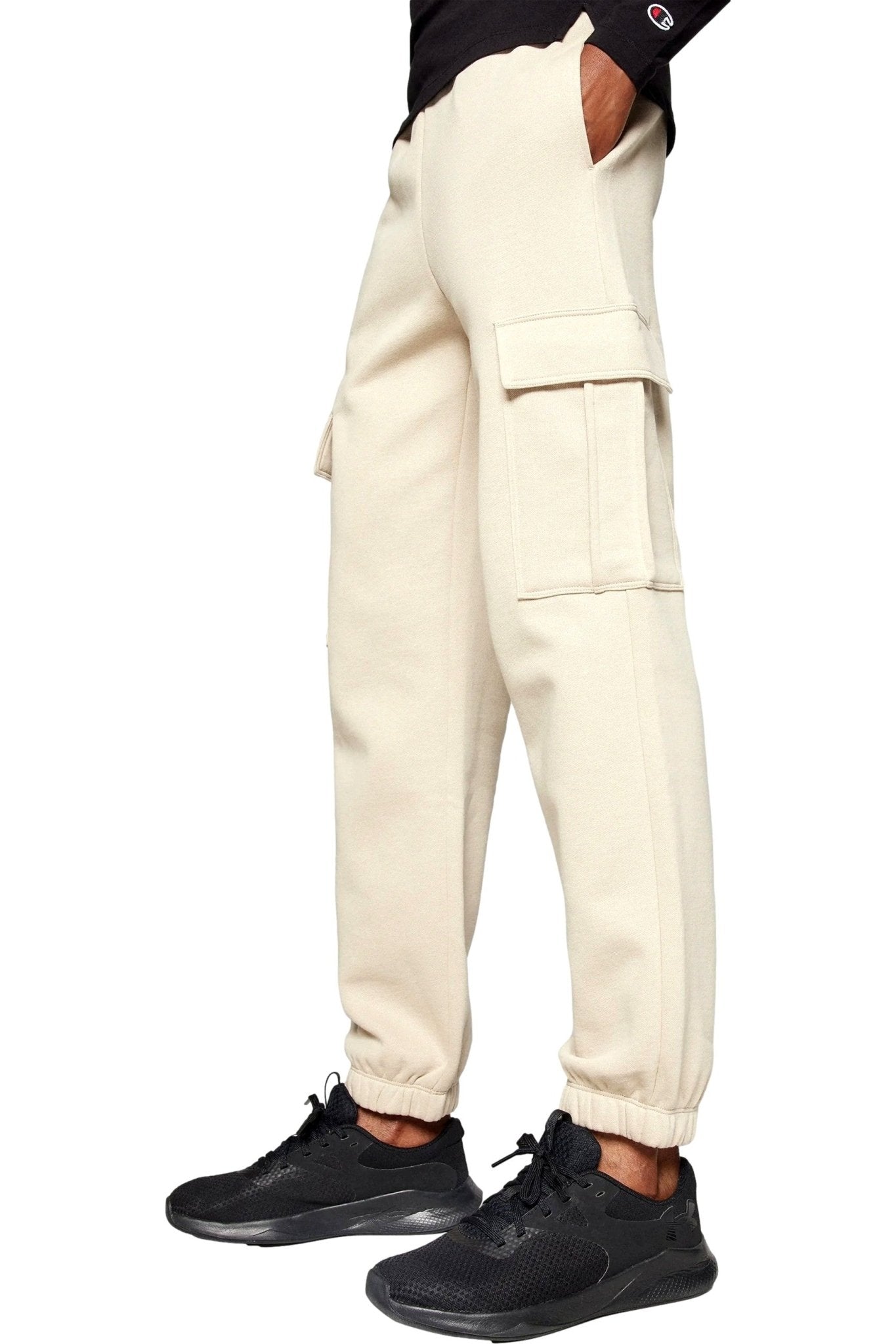 PANTALON CHAMPION JUNIOR BEIGE LEGACY LOGO CARGO PANTS - AREA ZERO