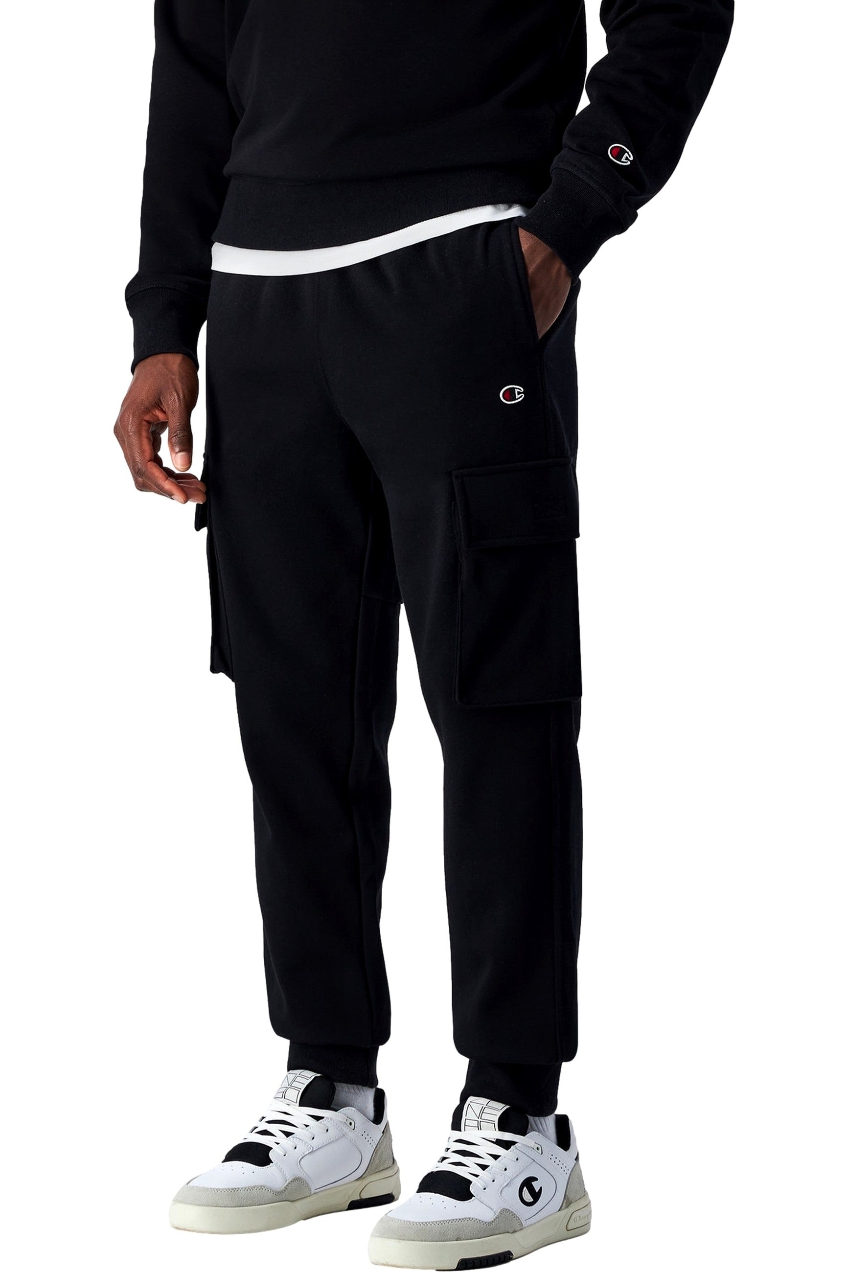PANTALON CHAMPION JUNIOR NEGRO LEGACY LOGO CARGO PANTS
