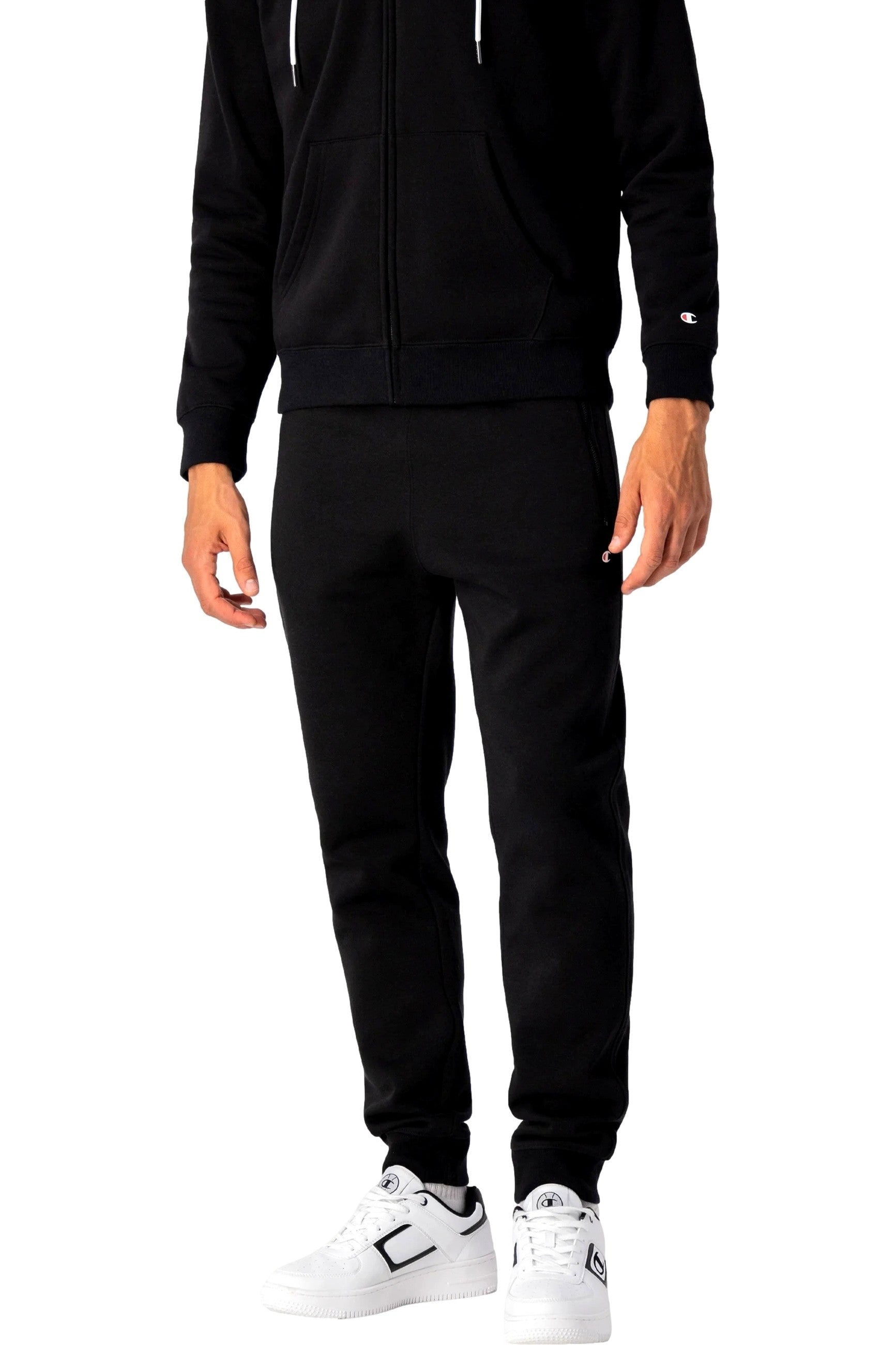 PANTALON CHAMPION NEGRO SMALL LOGO ZIPPED POCKET PANT