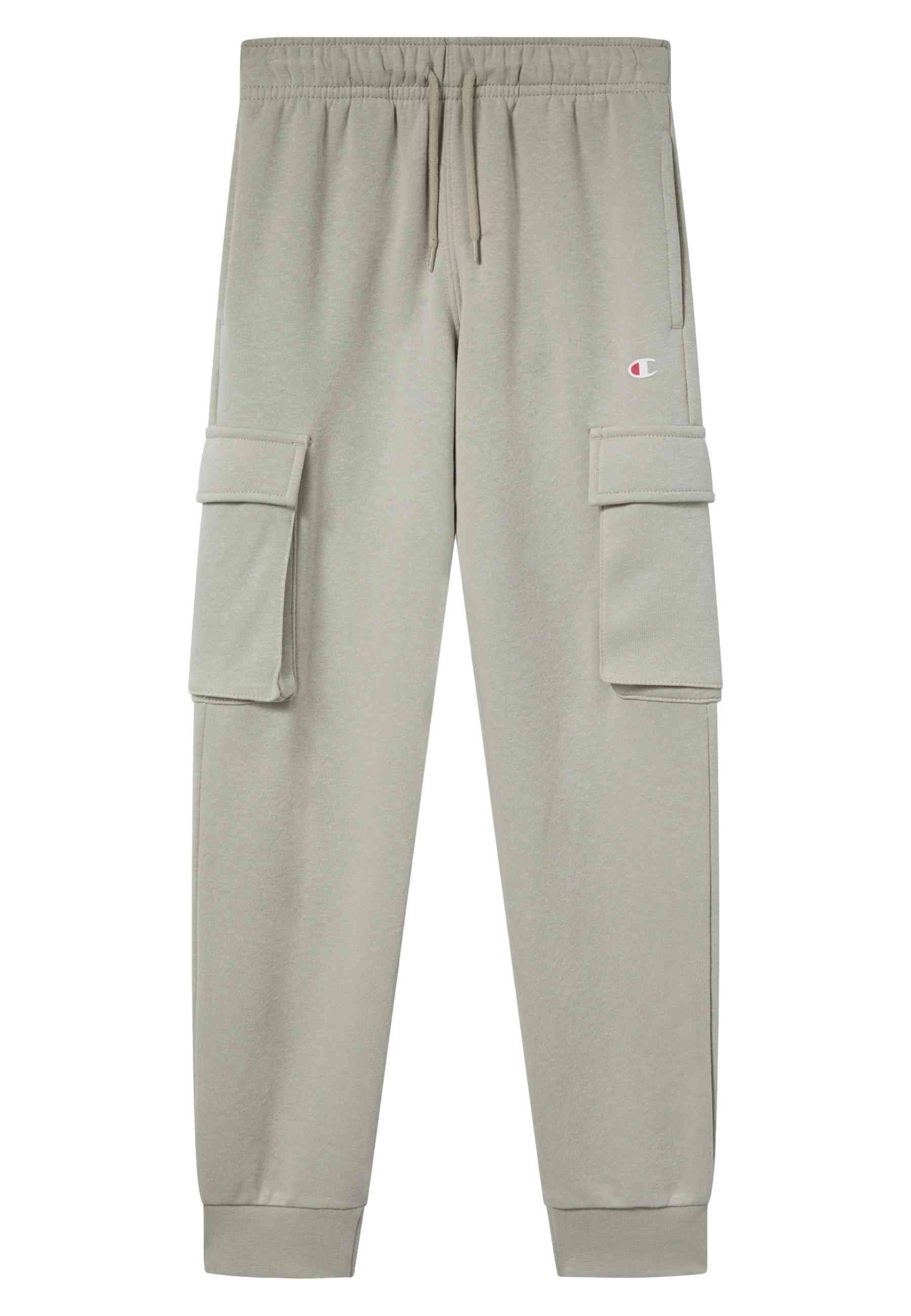 PANTALON JUNIOR CHAMPION BEIGE SIDE POCKETS ICONS LOGO JOGGER