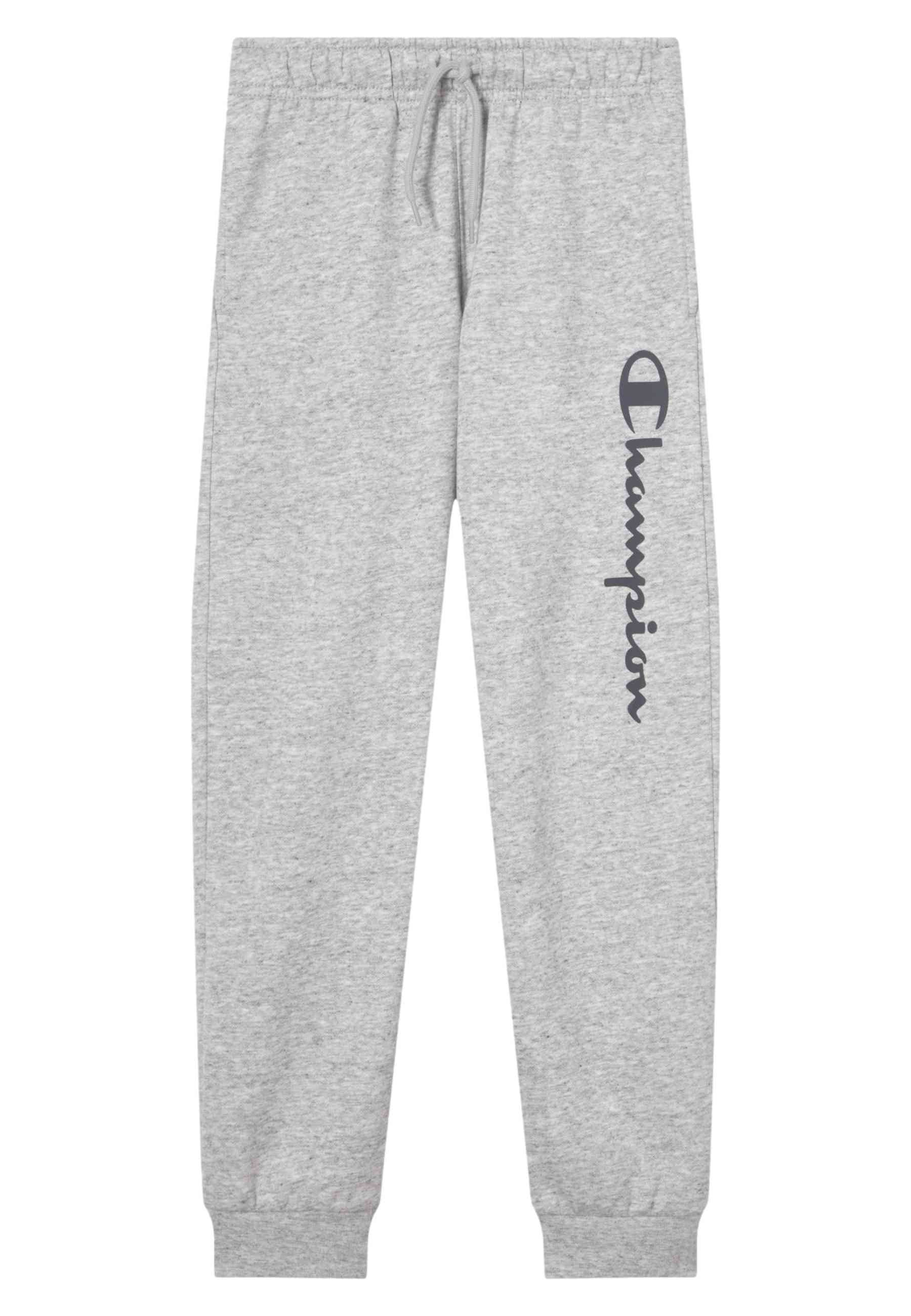 PANTALON JUNIOR CHAMPION GRIS BIG SCRIPT LOGO JOGGER