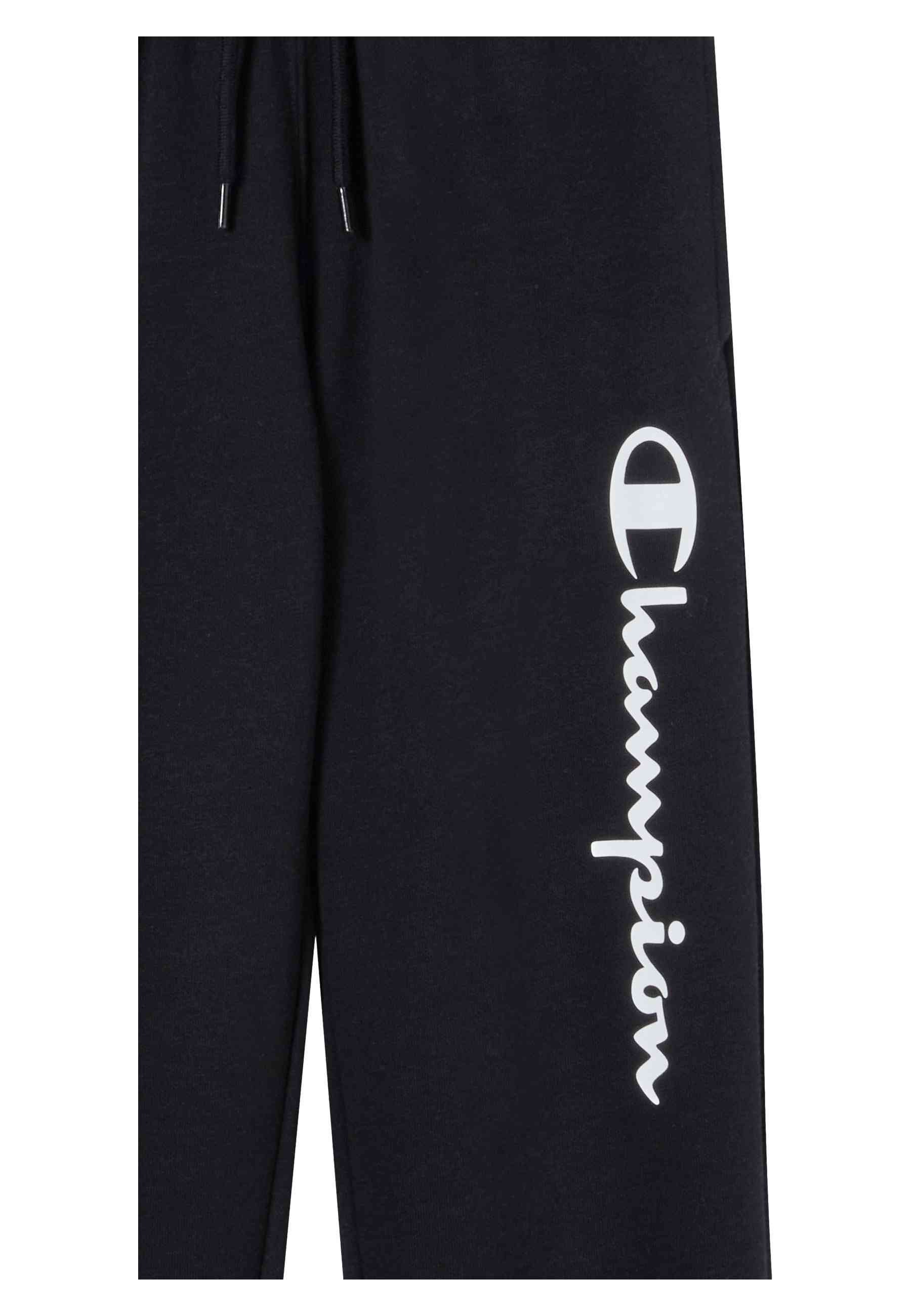 PANTALON JUNIOR CHAMPION NEGRO BIG SCRIPT LOGO JOGGER