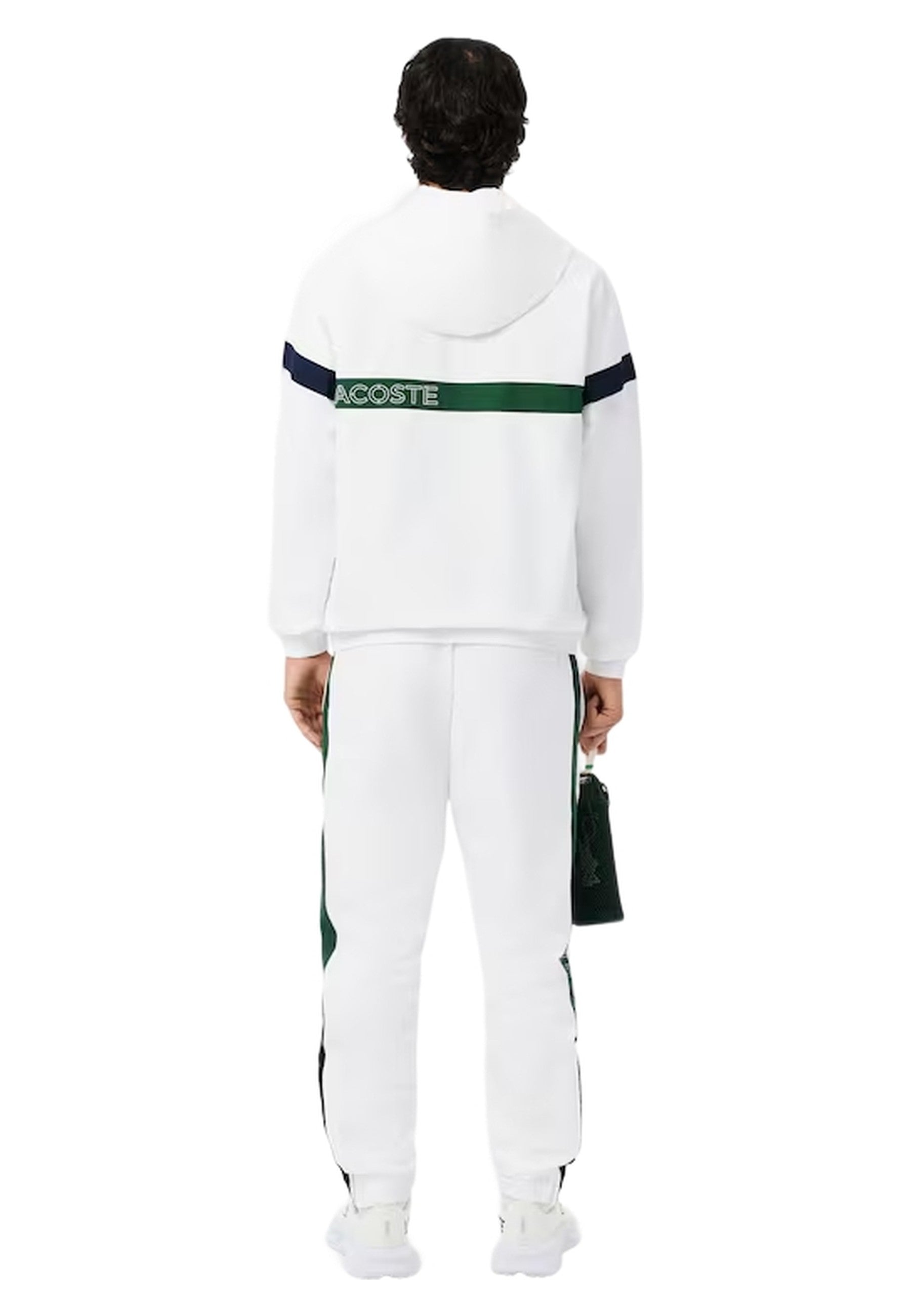 PANTALON LACOSTE BLANCO COLOURBLOCK TRCKPANT
