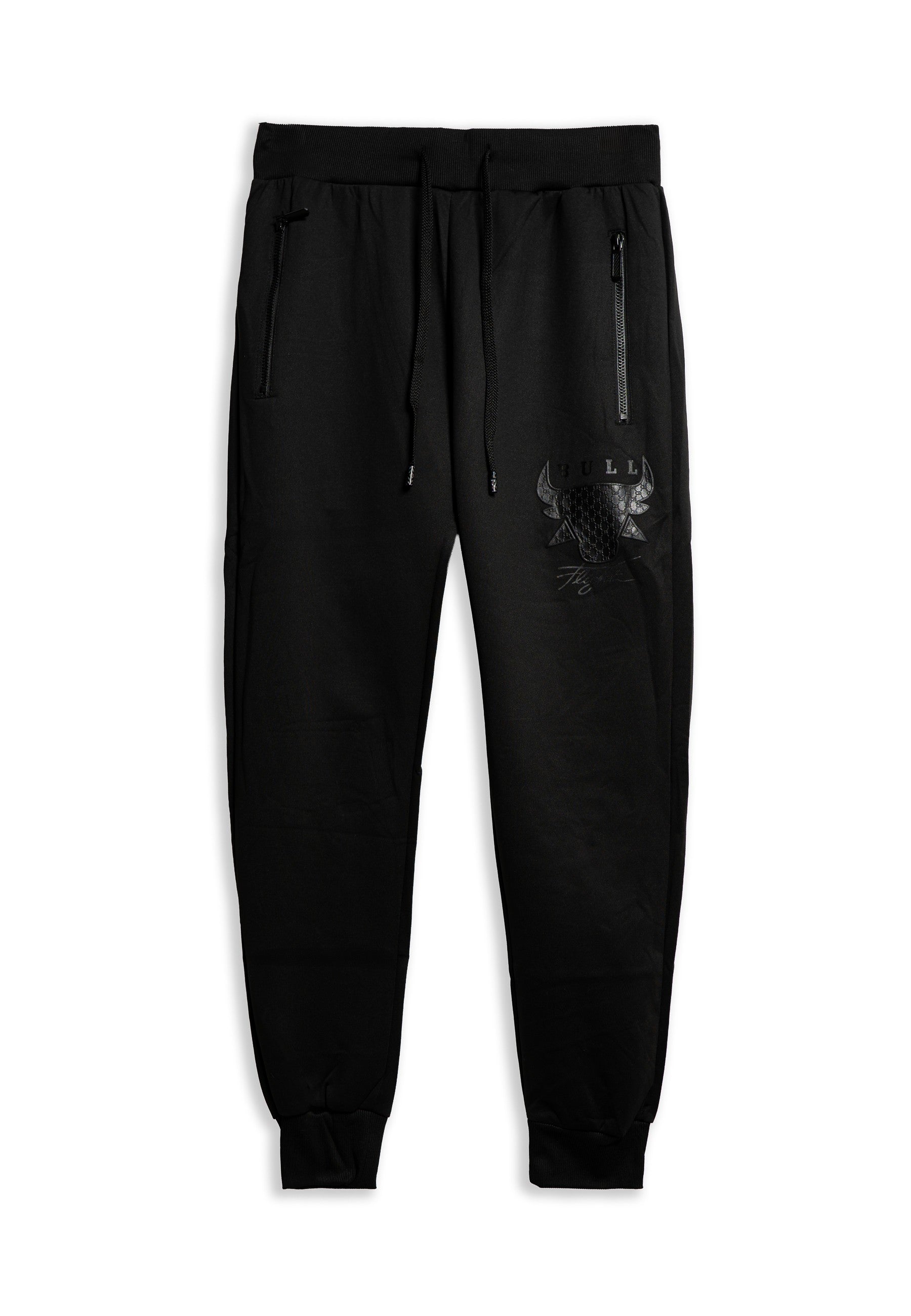 PANTALON NEGRO BULL FLIGHT TRACKJACKET