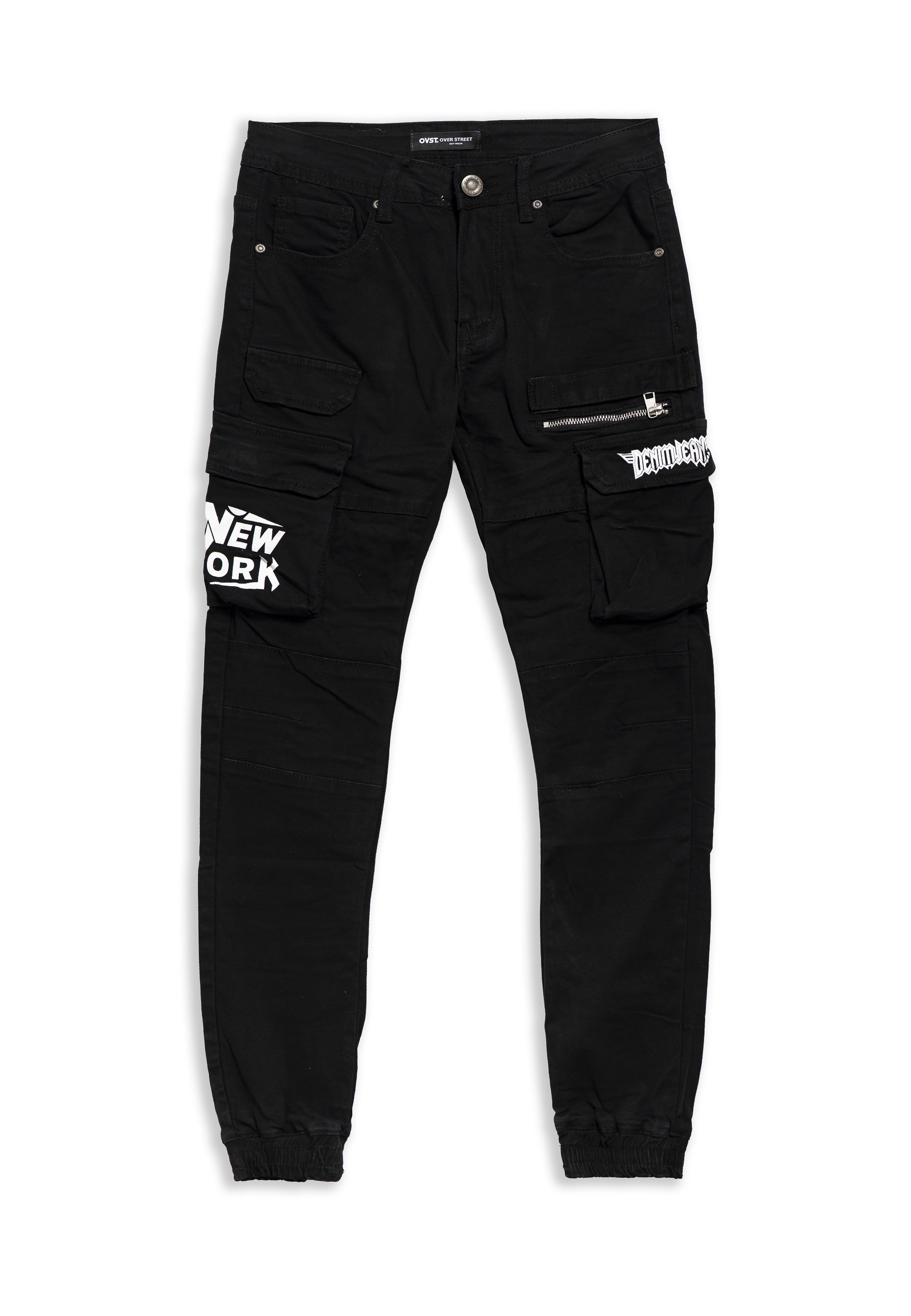 PANTALON NEGRO DENIM WEAR SIDE POCKETS PANT