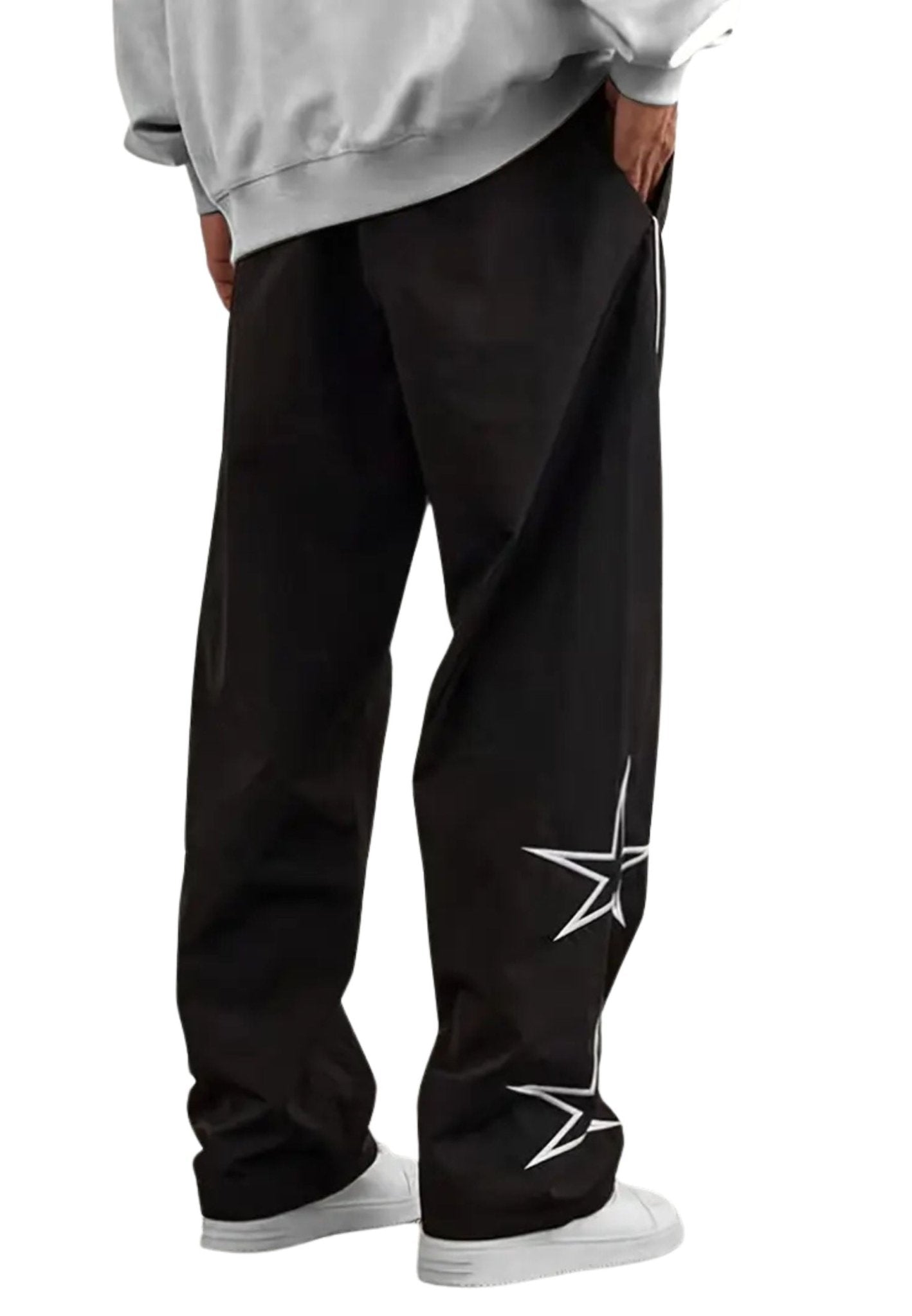 PANTALON NEGRO WIDE LEG STARS PANT - AREA ZERO