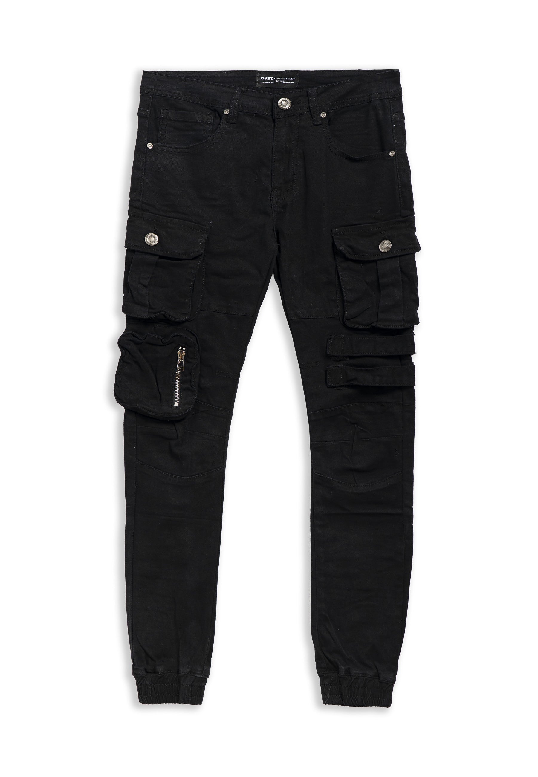 PANTALON NEGRO ZIPPED SIDE POCKETS PANT
