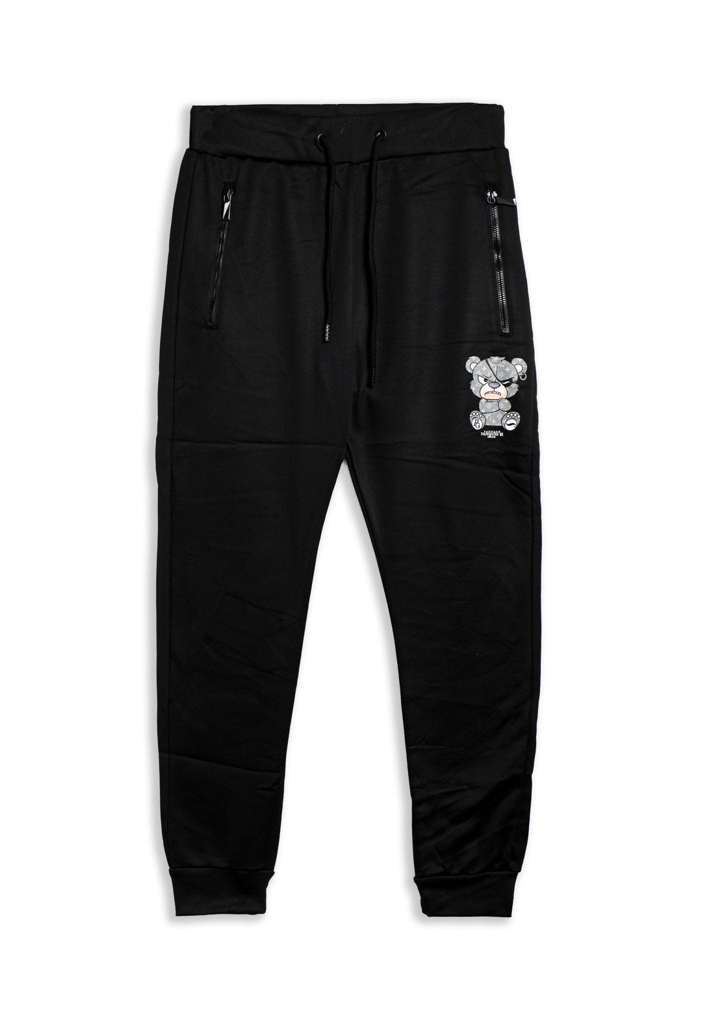 PANTALON NEGRO/GRIS VANTAGE PIRATE BEAR TRACKPANT - AREA ZERO