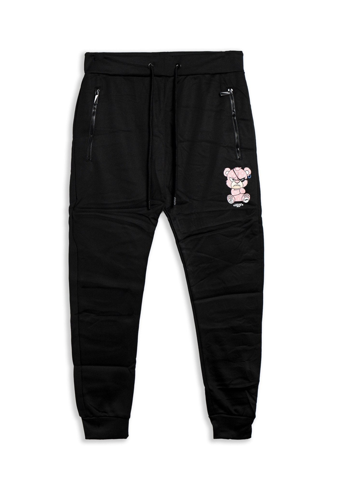 PANTALON NEGRO/ROSA VANTAGE PIRATE BEAR TRACKPANT - AREA ZERO
