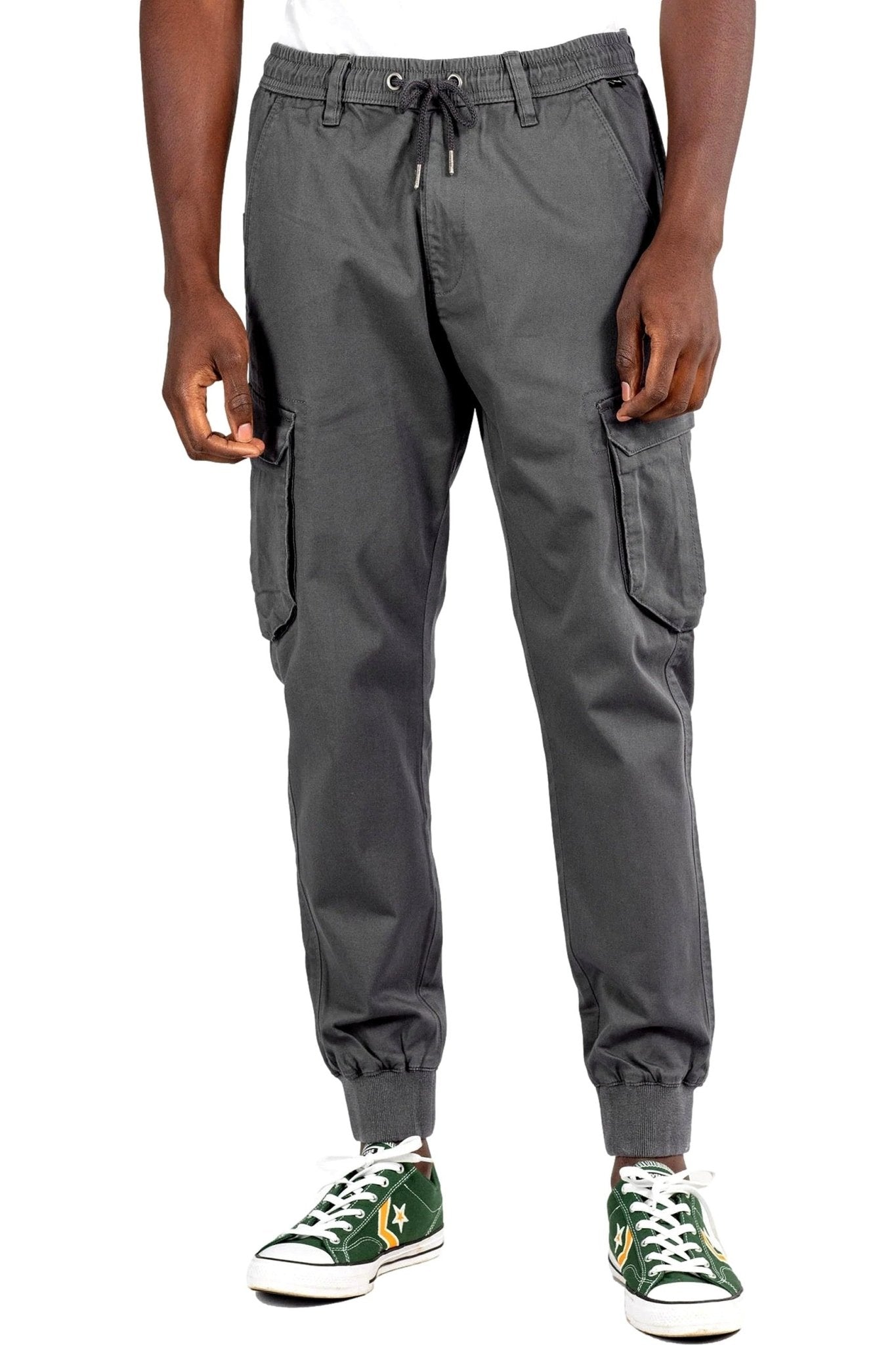 PANTALON REEL ANTRACITA REFLEX RIB CARGO VULCAN GREY - AREA ZERO