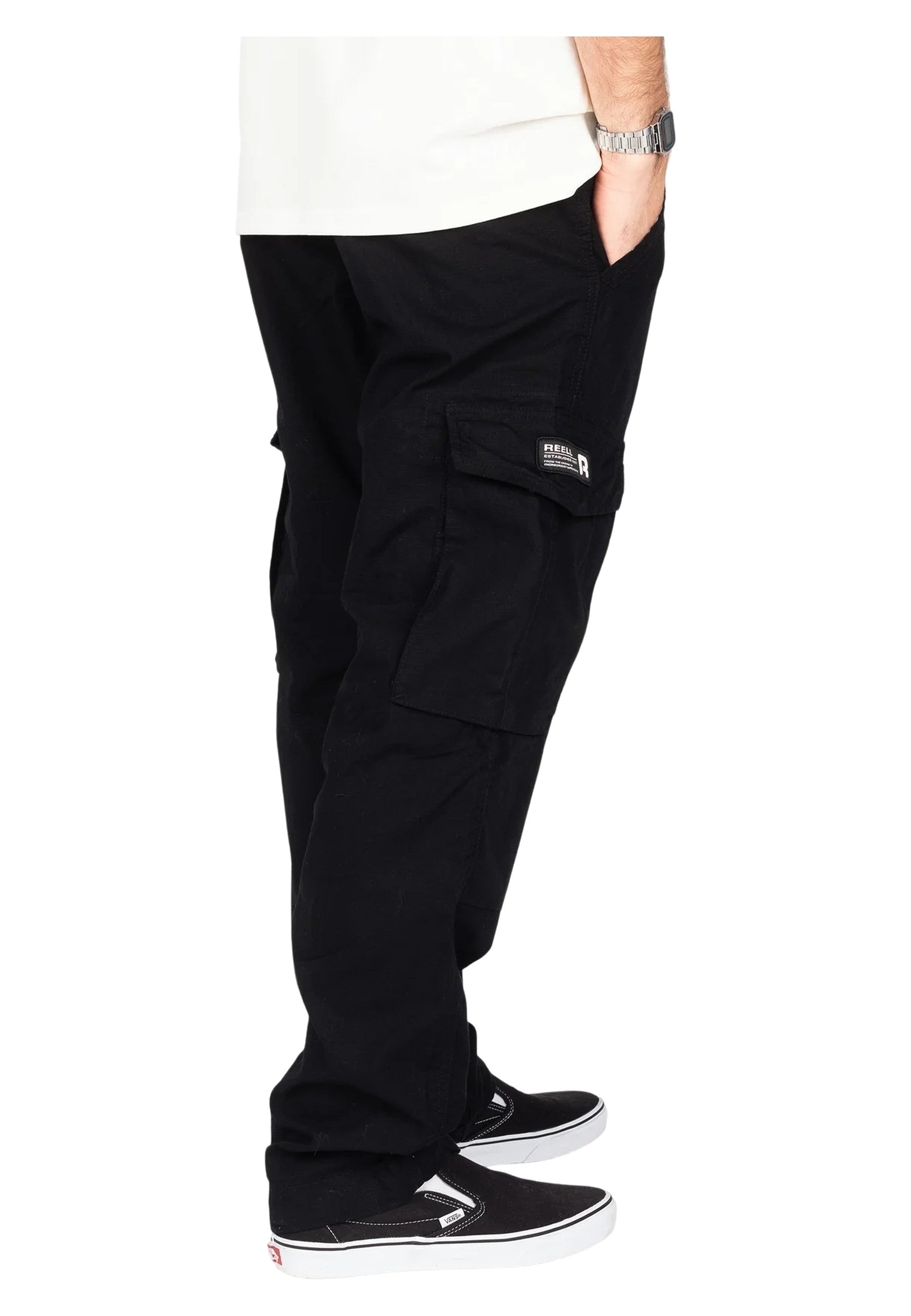 PANTALON REEL NEGRO RIPSTOP CARGO PANT