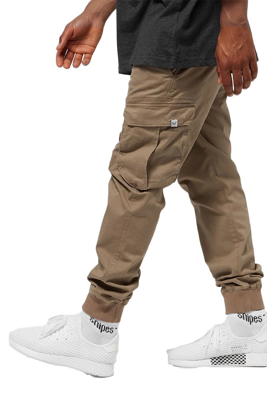 PANTALON REEL REFLEX RIB CARGO DARK SAND - AREA ZERO