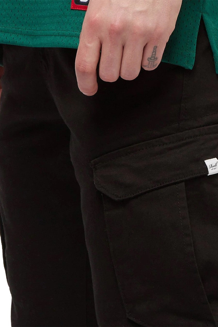 PANTALON REELL REFLEX RIB CARGO NEGRO