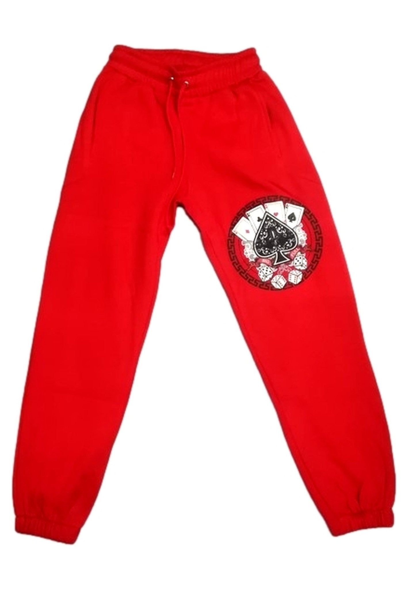 PANTALON ROJO POKER JOGGER PANTS - AREA ZERO