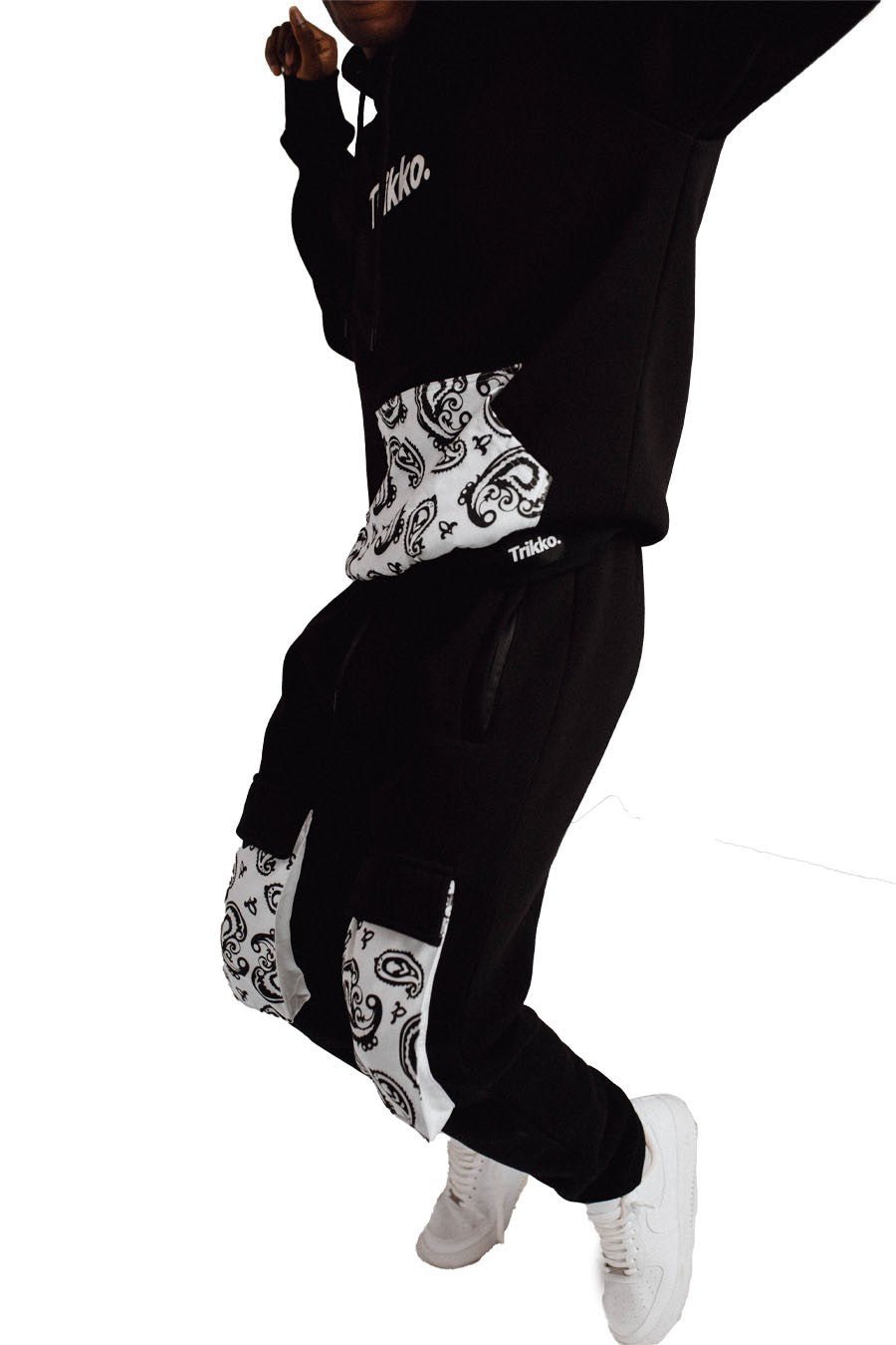 PANTALON TRIKKO NEGRO BANDANA POCKETS PANT - AREA ZERO
