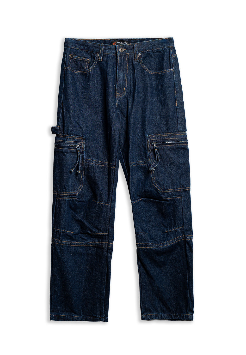 PANTALON VAQUERO MOJADO GASTADO ZIPPED SIDE POCKETS PANT