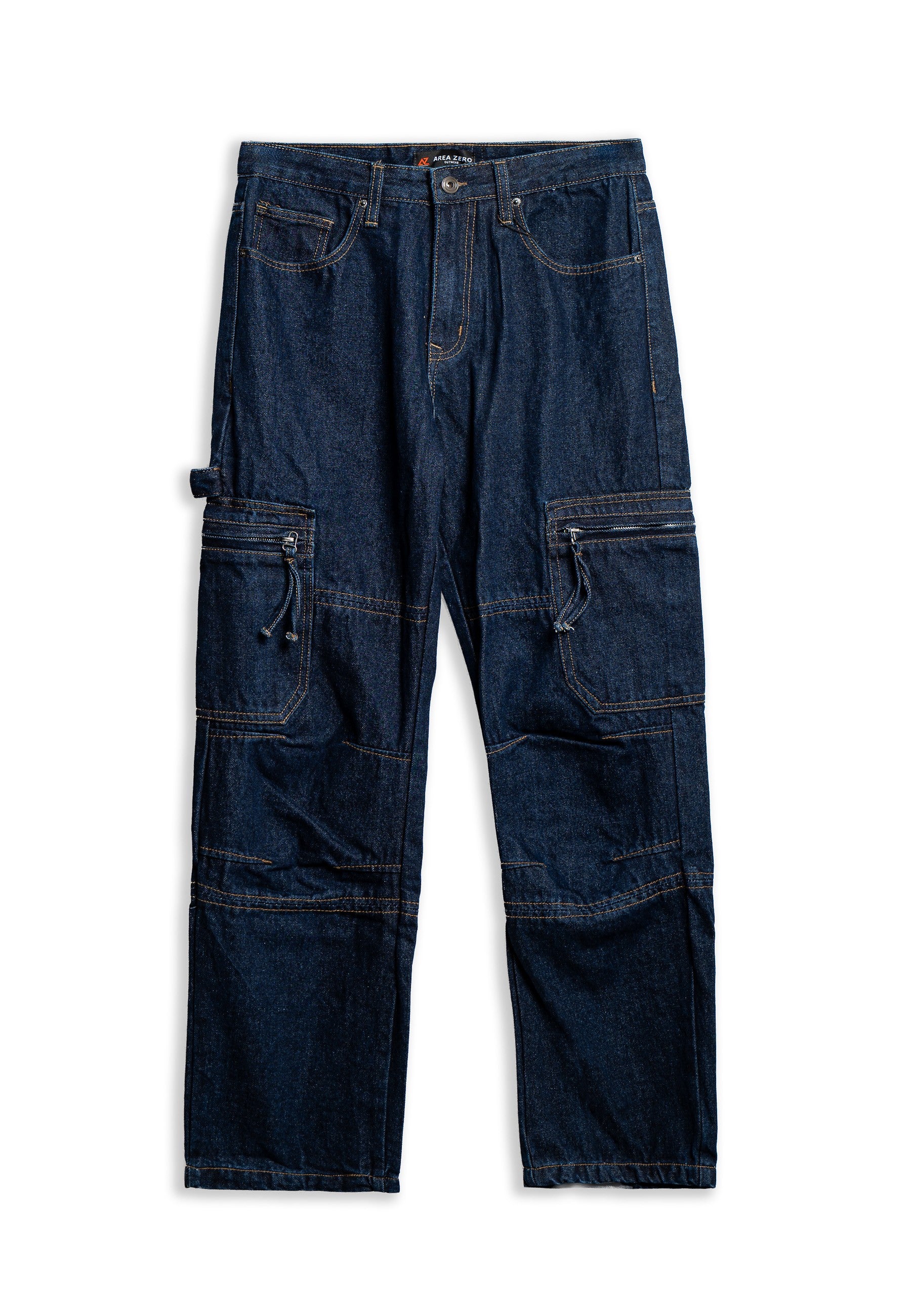PANTALON VAQUERO MOJADO GASTADO ZIPPED SIDE POCKETS PANT