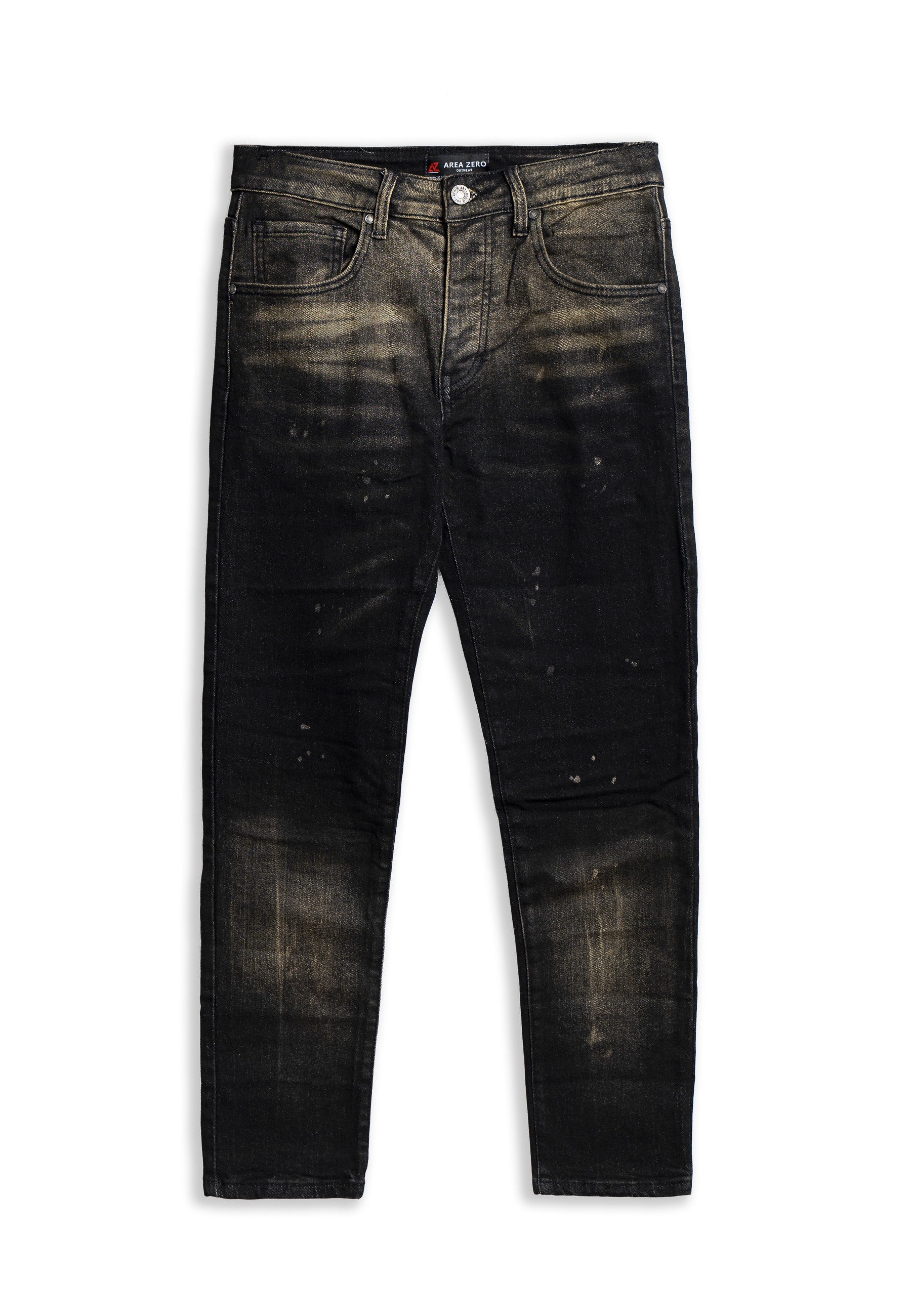 PANTALON VAQUERO NEGRO GASTADO RUSTED PAINTED PANT