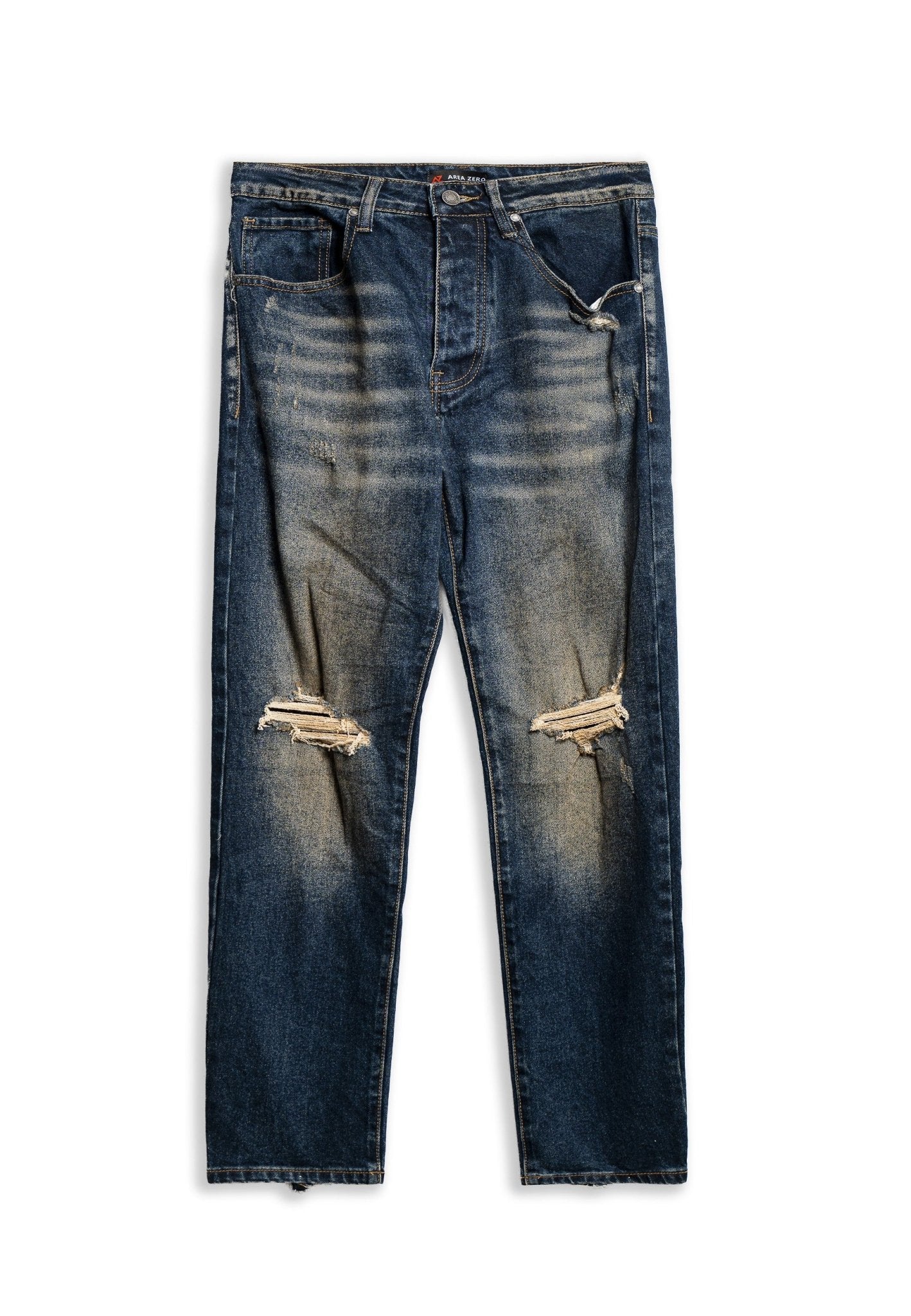 PANTALON VAQUERO OXIDO FRONT BROKES RUSTED STRAIGHT PANT - AREA ZERO