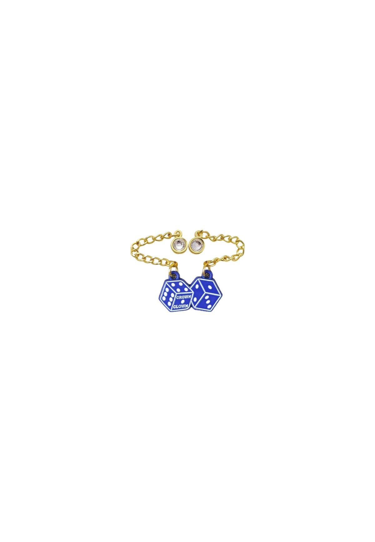 PIN ROYAL BLUE GAME DICES CHAINS