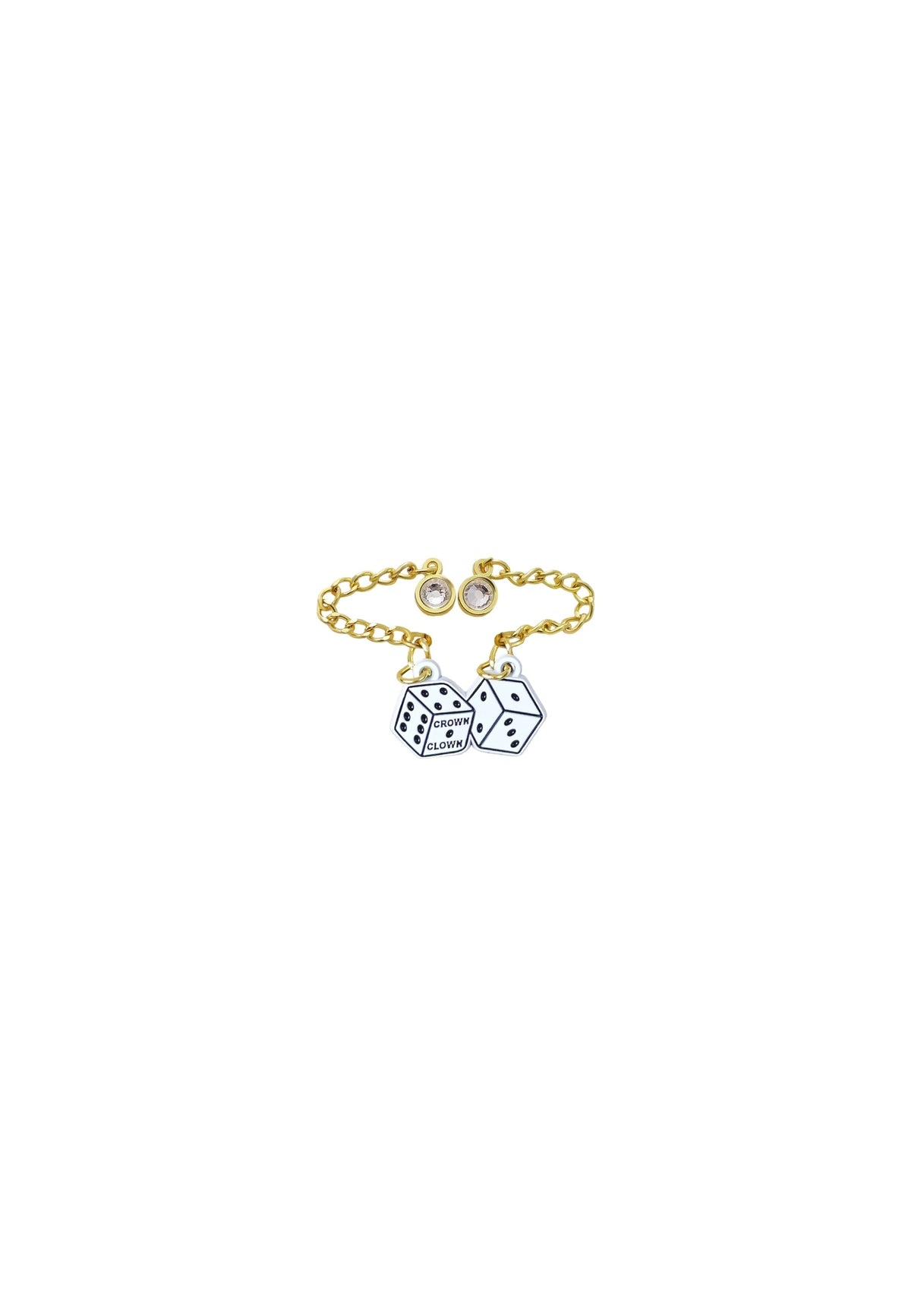 PIN WHITE GAME DICES CHAINS