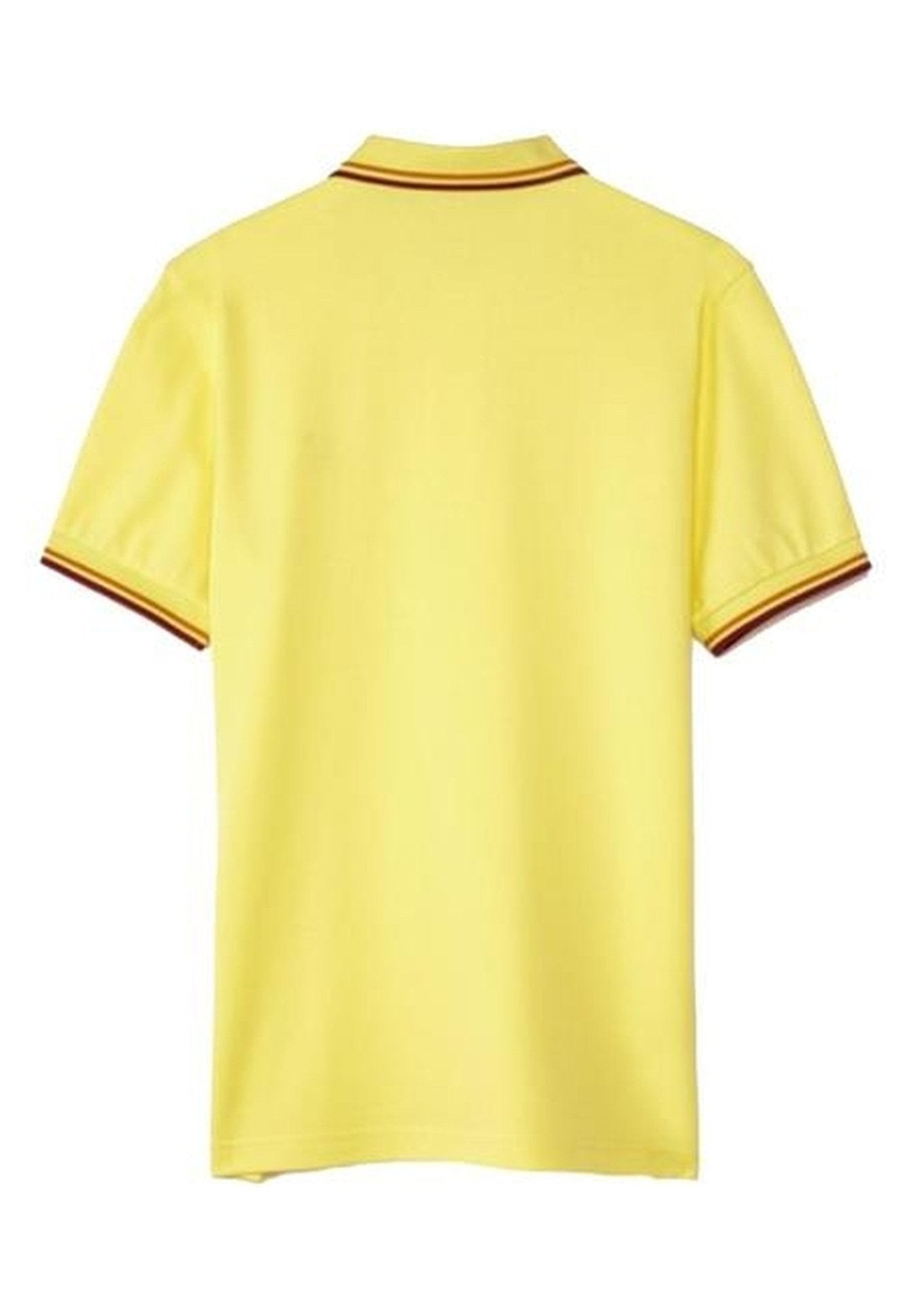 POLO FRED PERRY AMARILLO FRANAJ ROJA MANGA CORTA - AREA ZERO